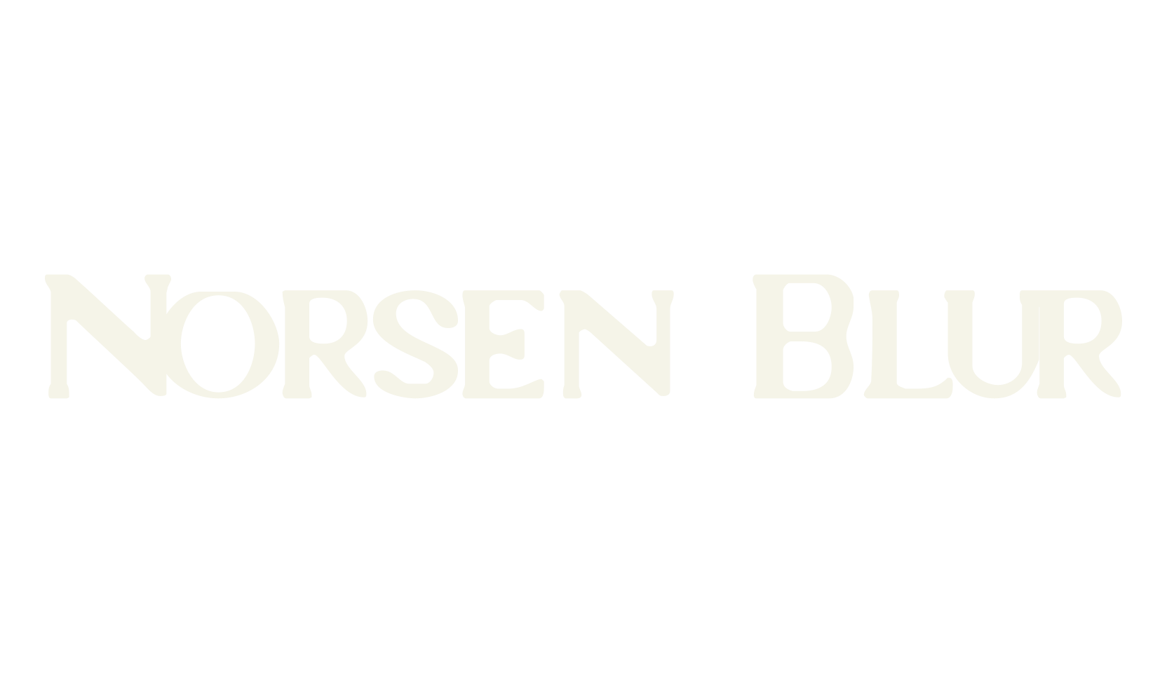 Norsen Blur, poster font preview