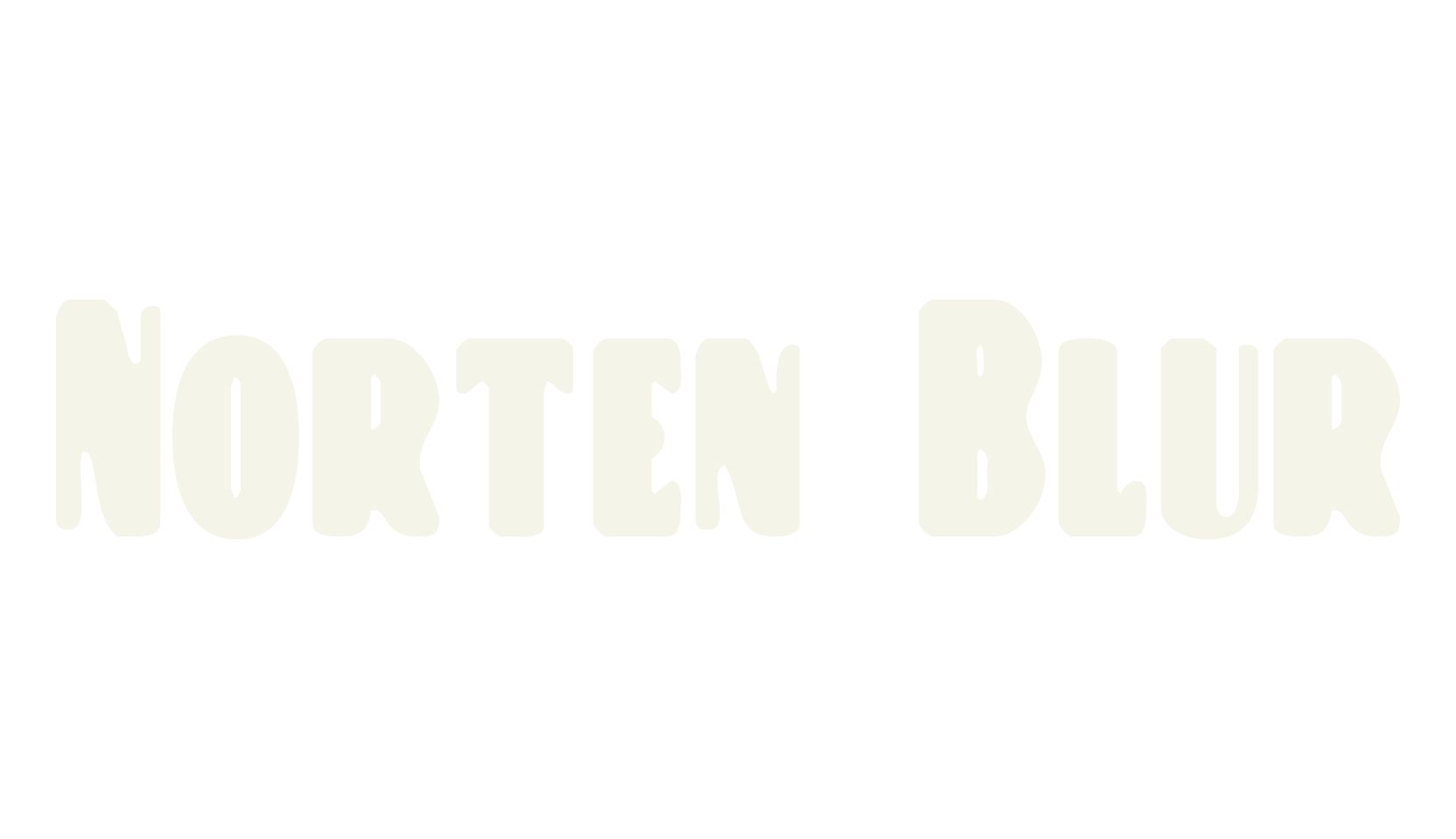 Norten Blur, artistic font preview