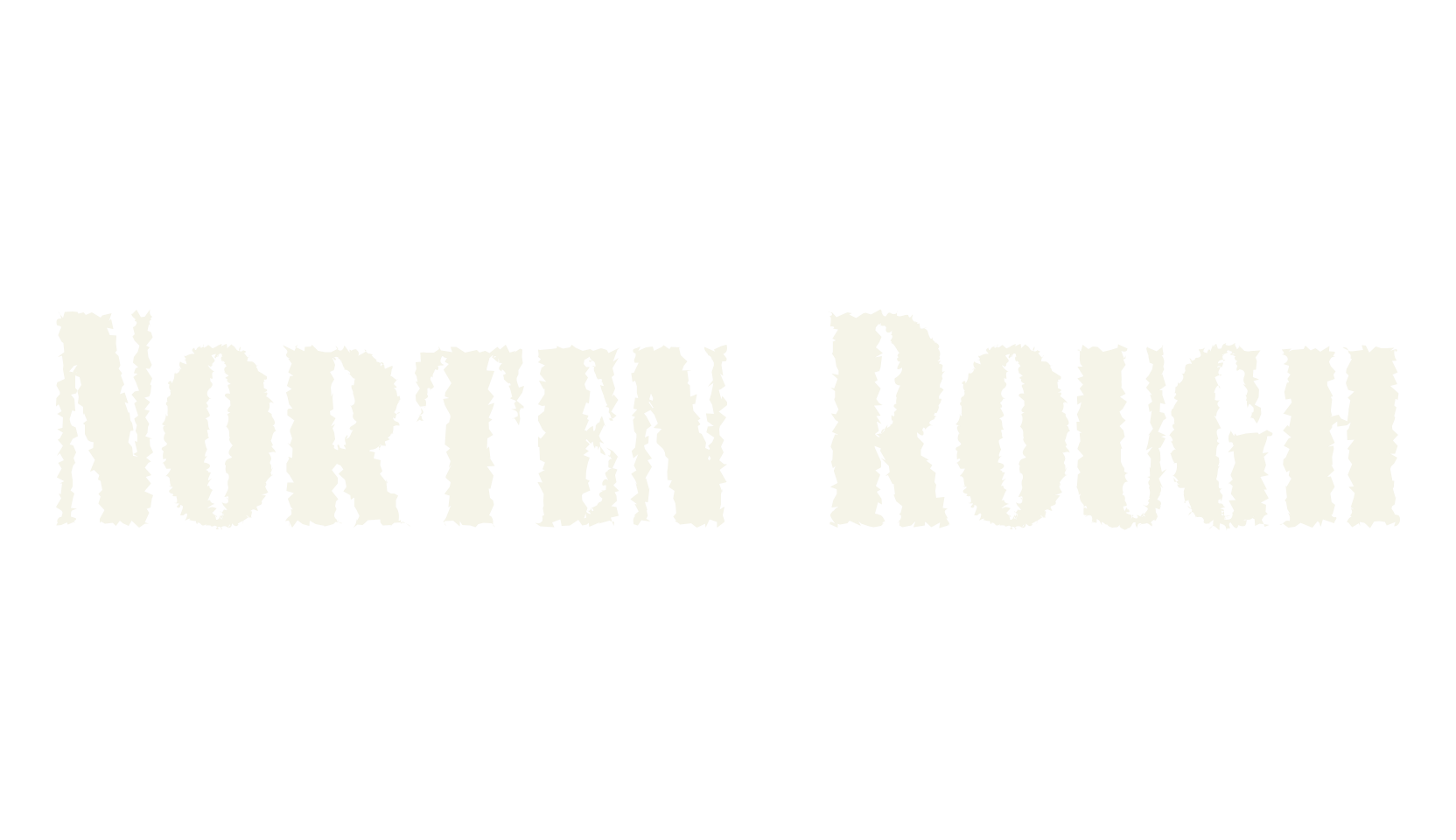 Norten Rough, bold font preview