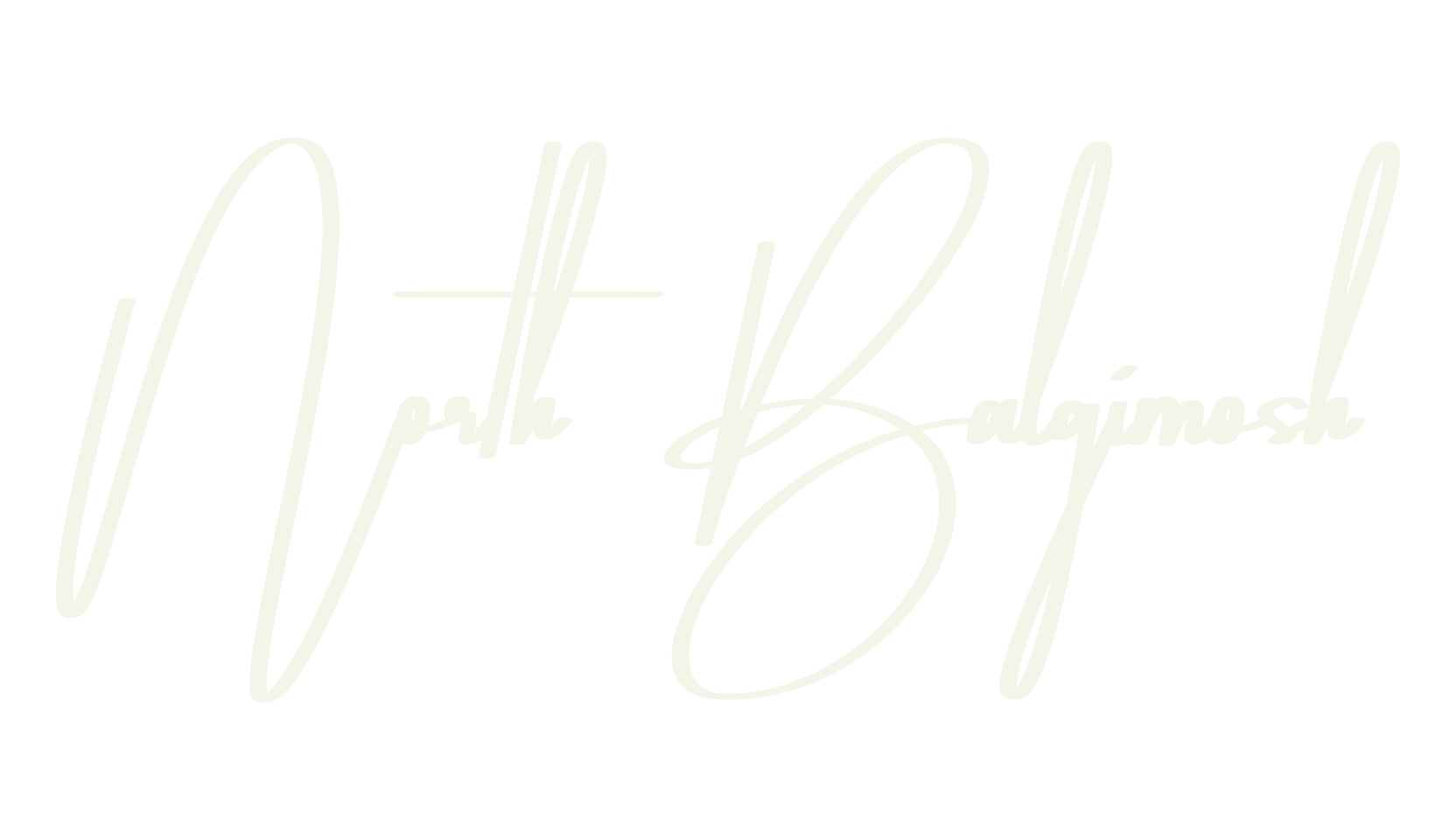North Balgimosh, cursive font preview