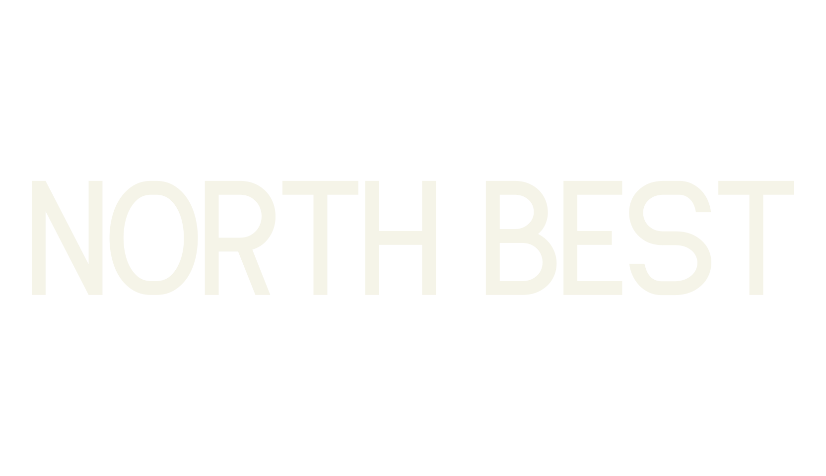 NORTH BEST, logo font preview