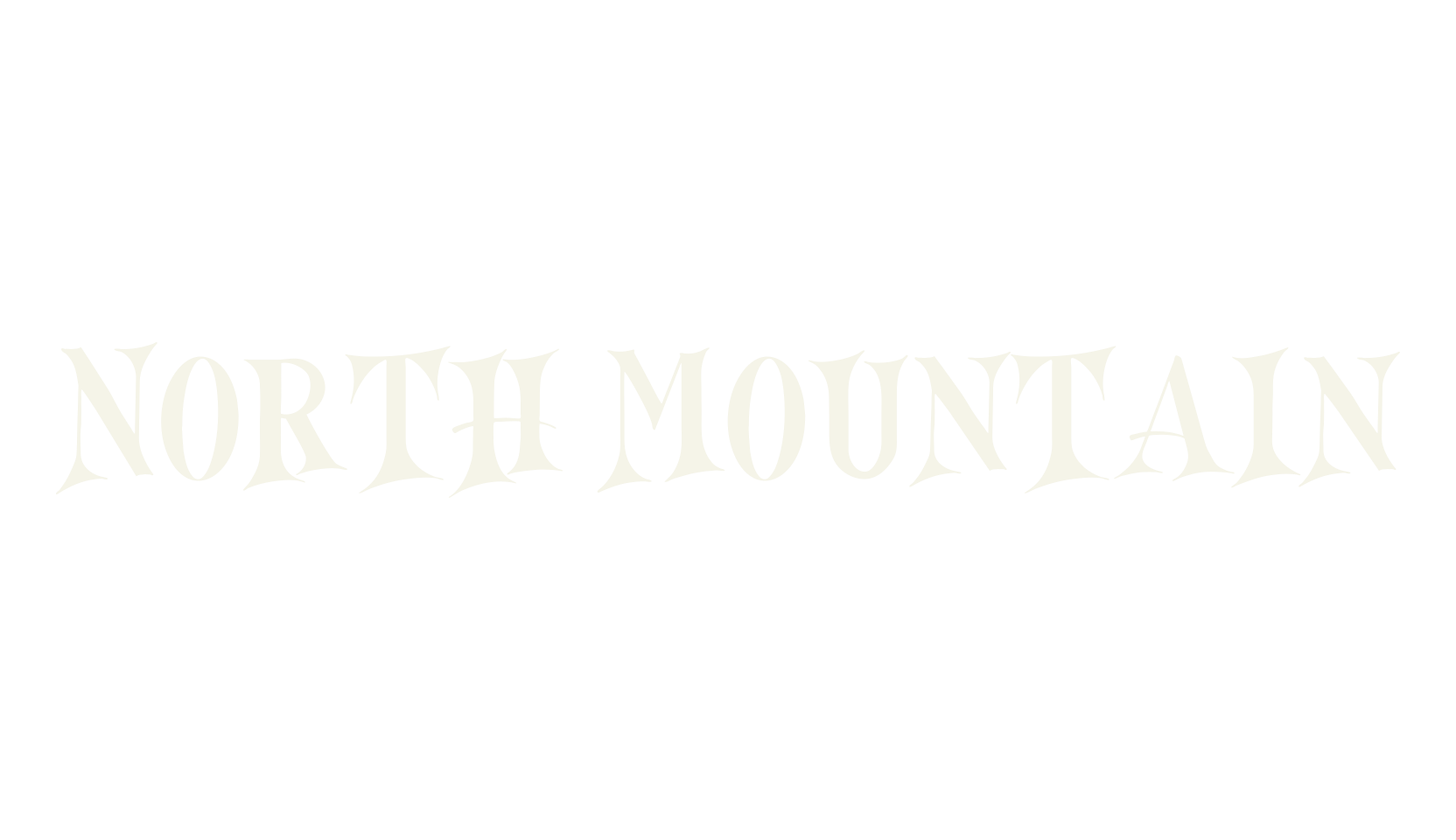 North Mountain, fantasy font preview