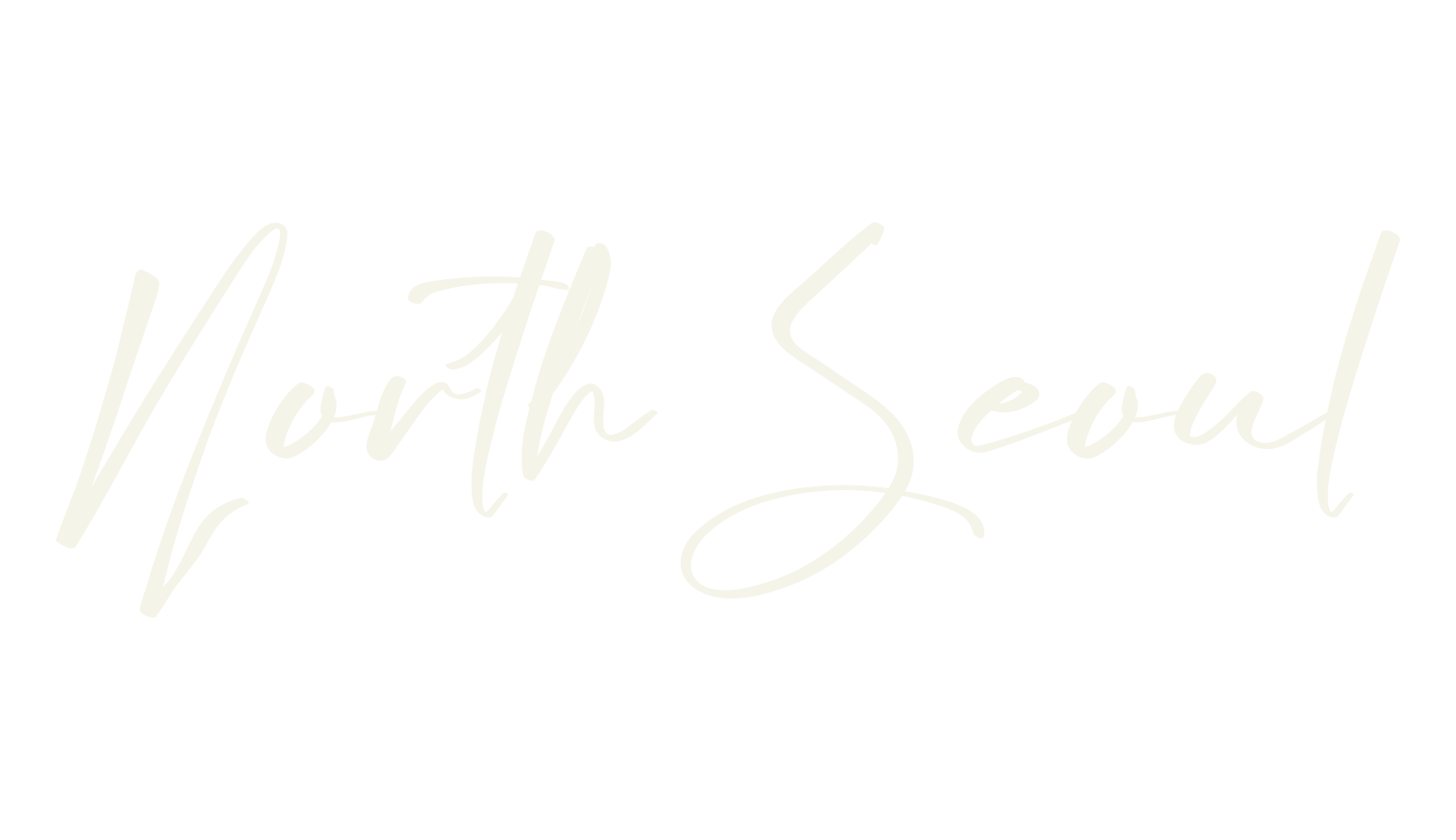 North Seoul, signature font preview