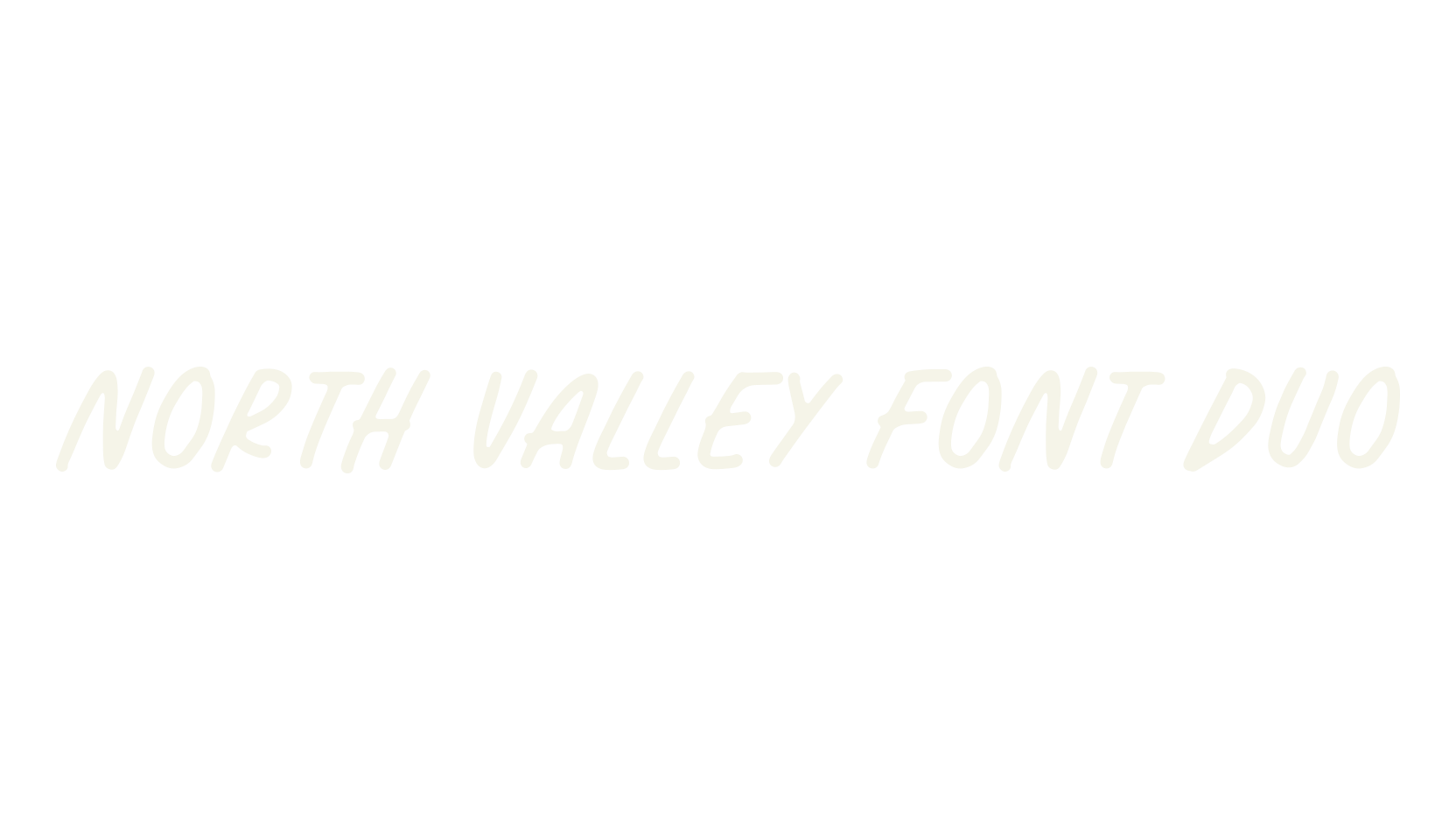 North Valley Font Duo, sans font preview