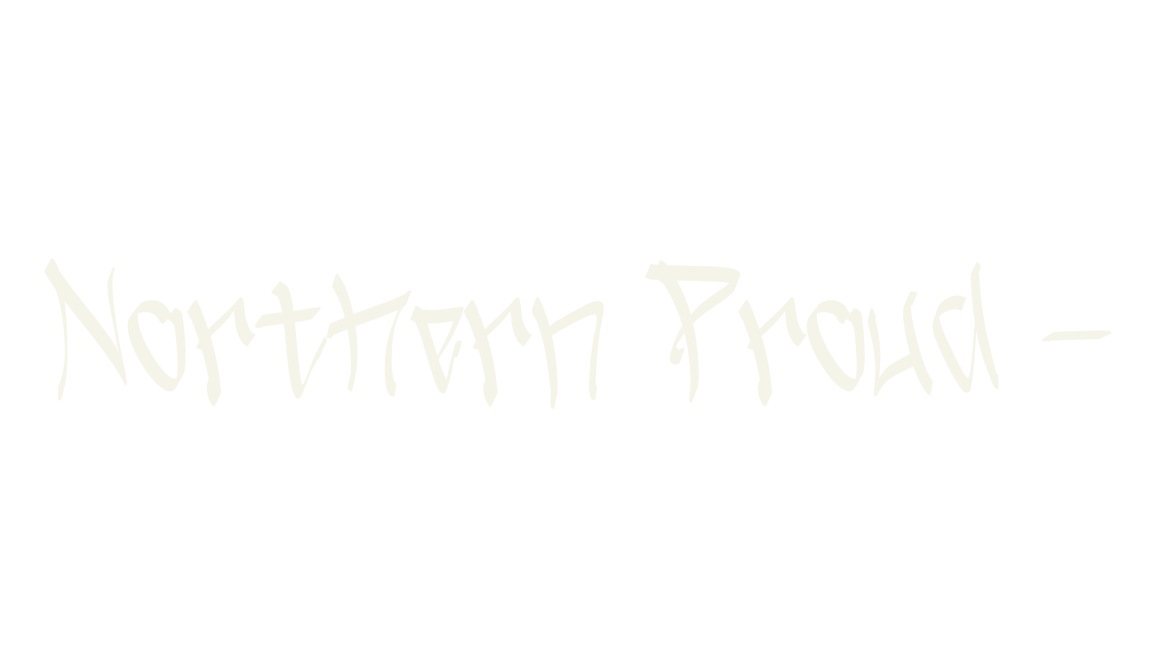 Northern Proud -, graffiti font preview