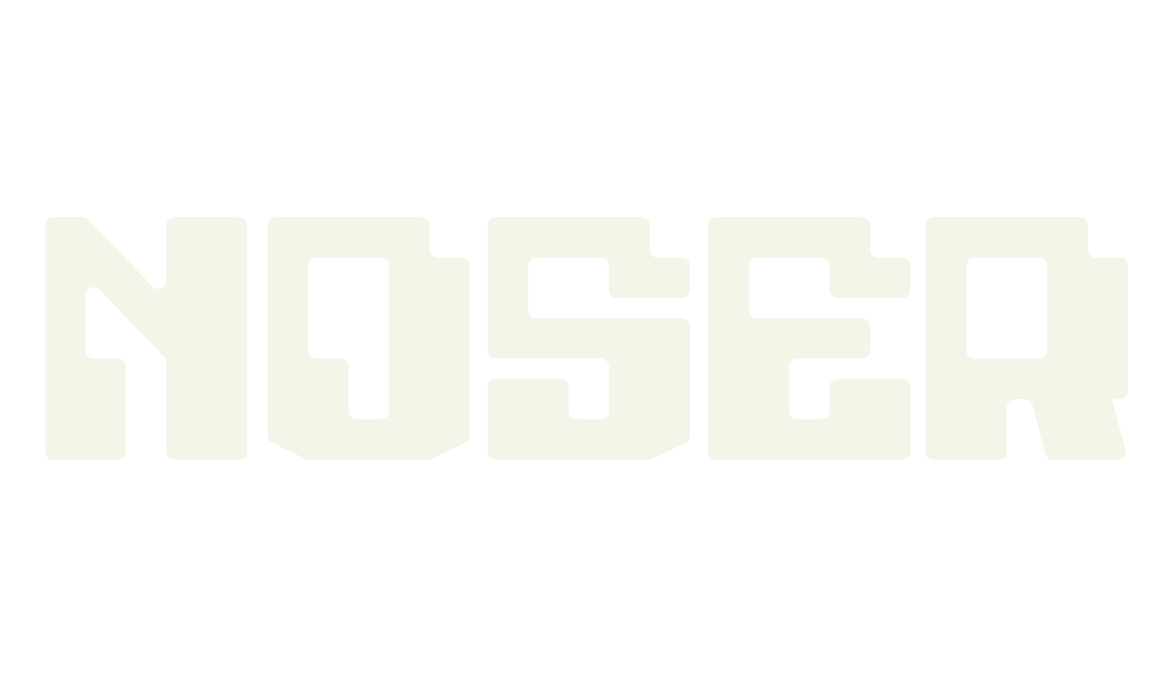 Noser, gaming font preview