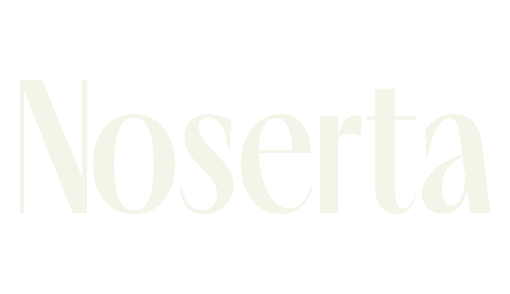 Noserta, modern font preview