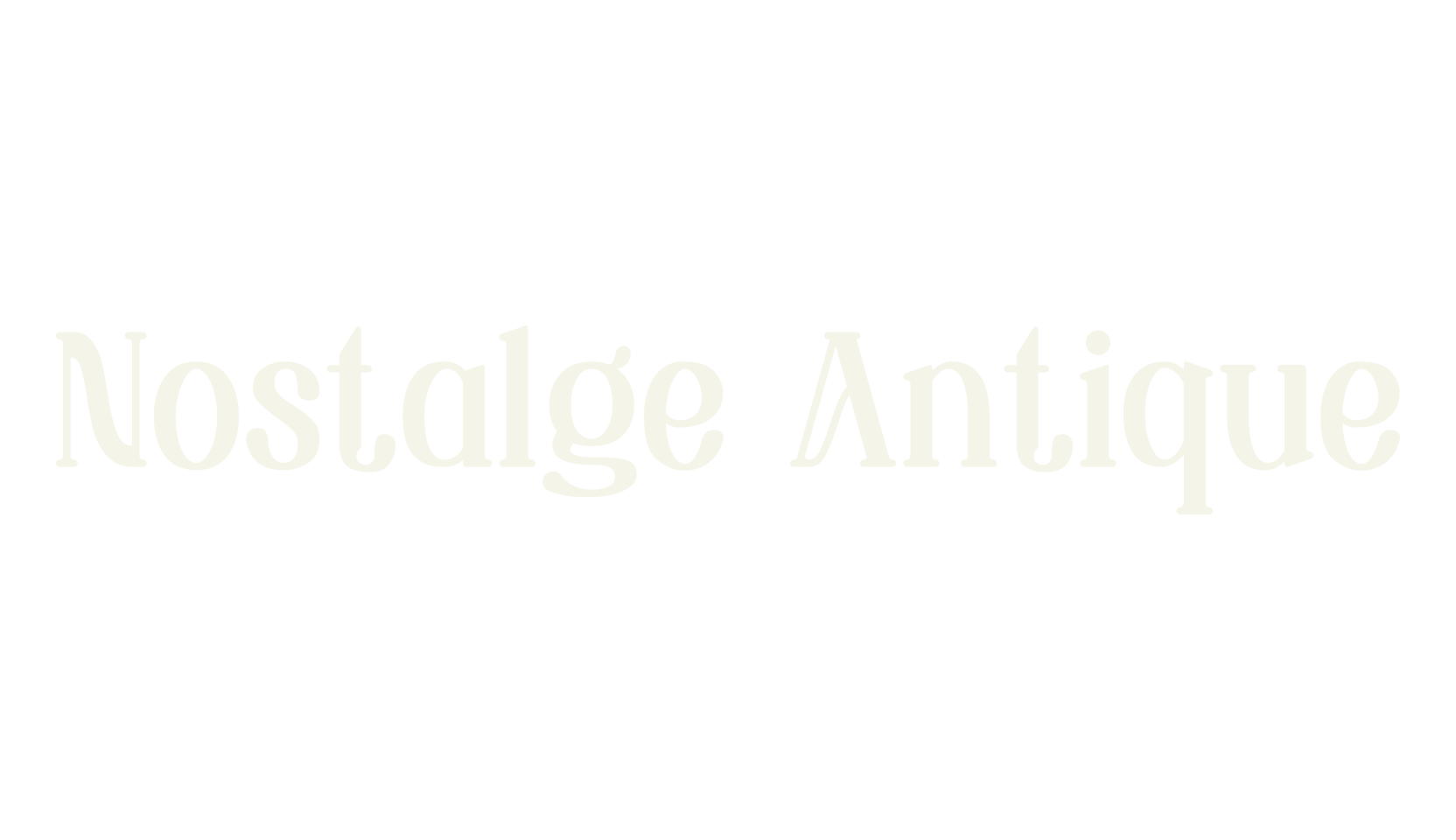 Nostalge Antique, retro font preview