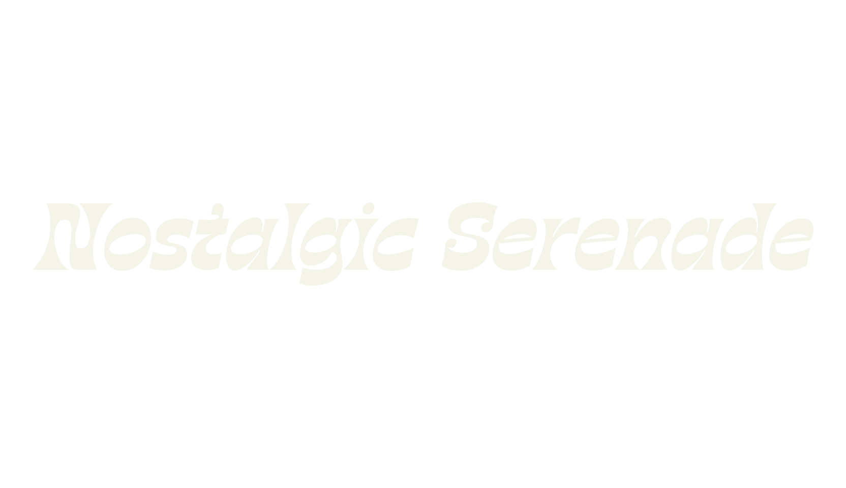 Nostalgic Serenade, cursive font preview