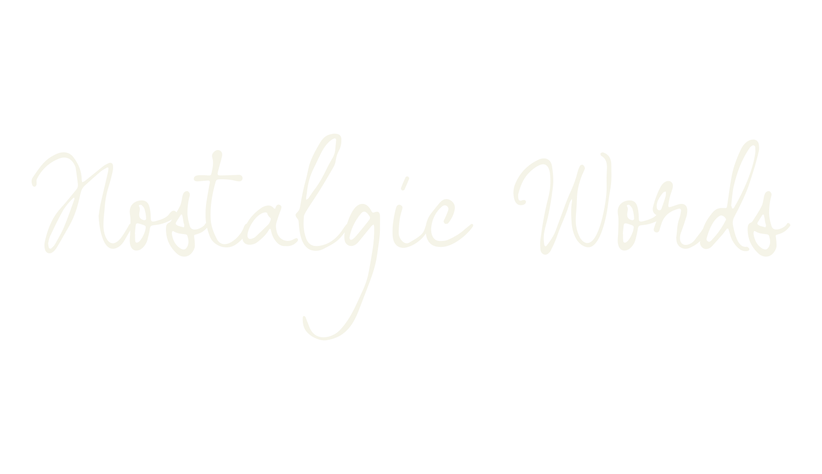 Nostalgic Words, fashion script font preview