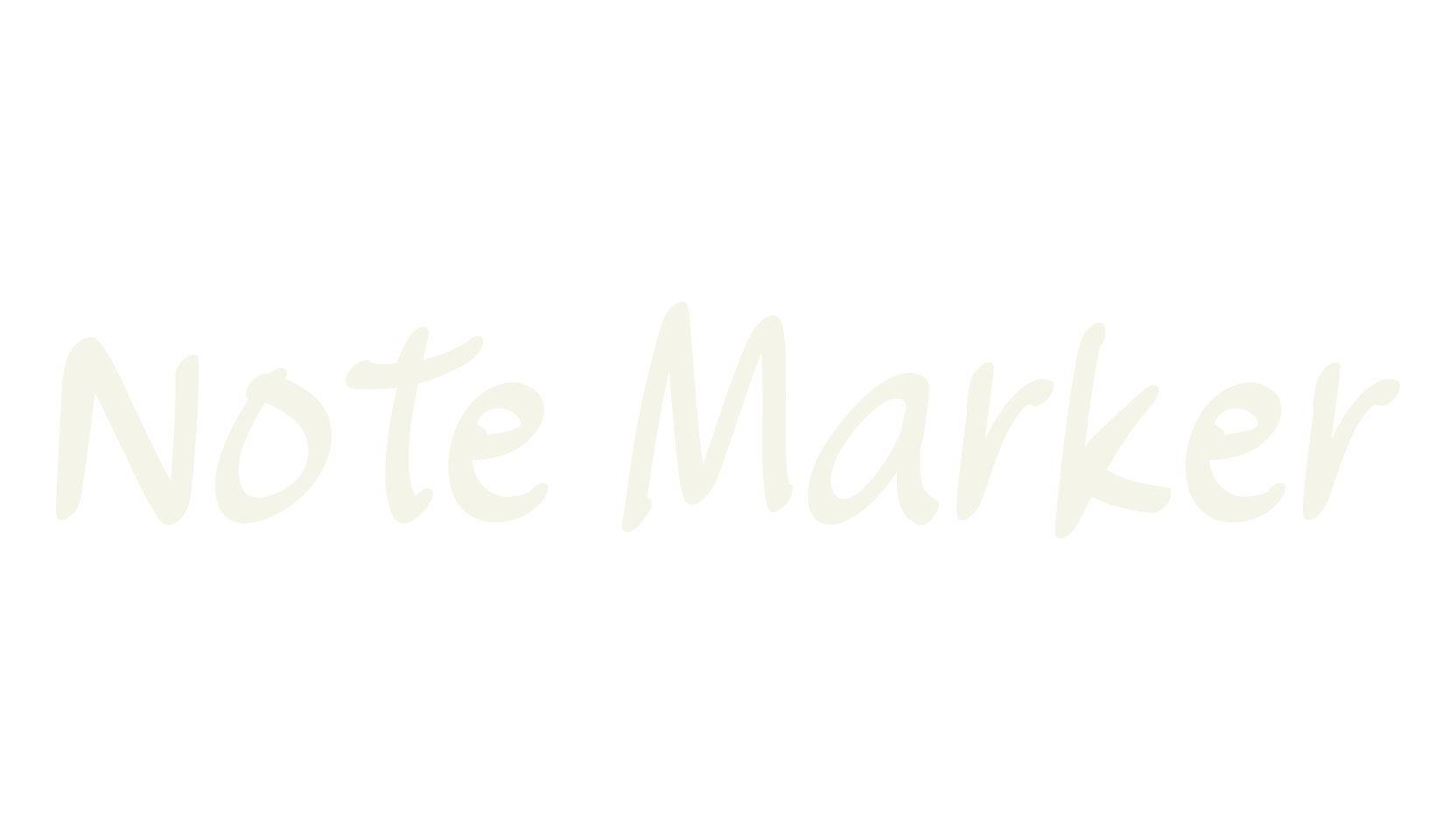 Note Marker, note taking font preview