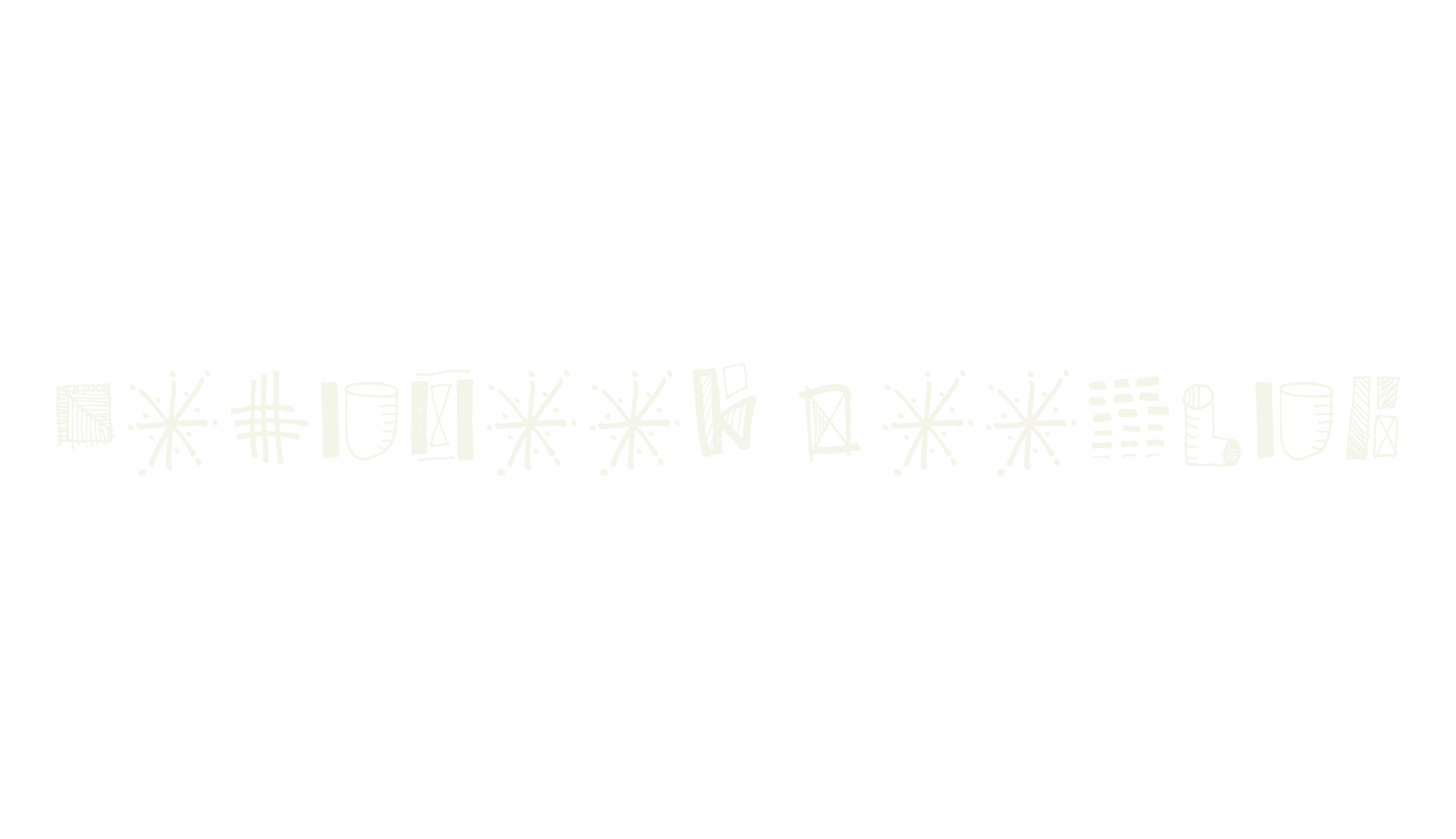 Notebook Doodles, dingbats font preview