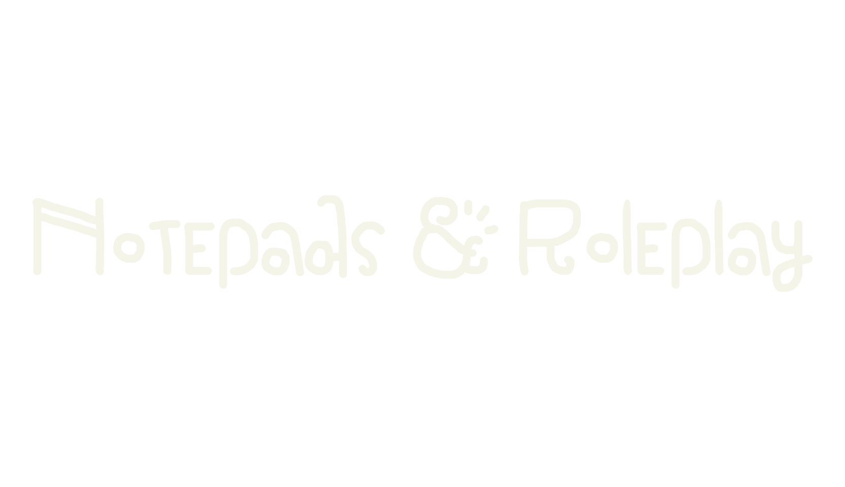Notepads & Roleplay, handwritten font preview