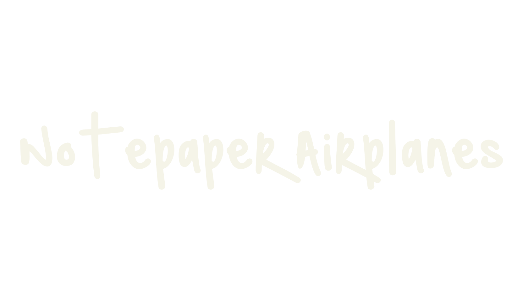 Notepaper Airplanes, handwritten font preview