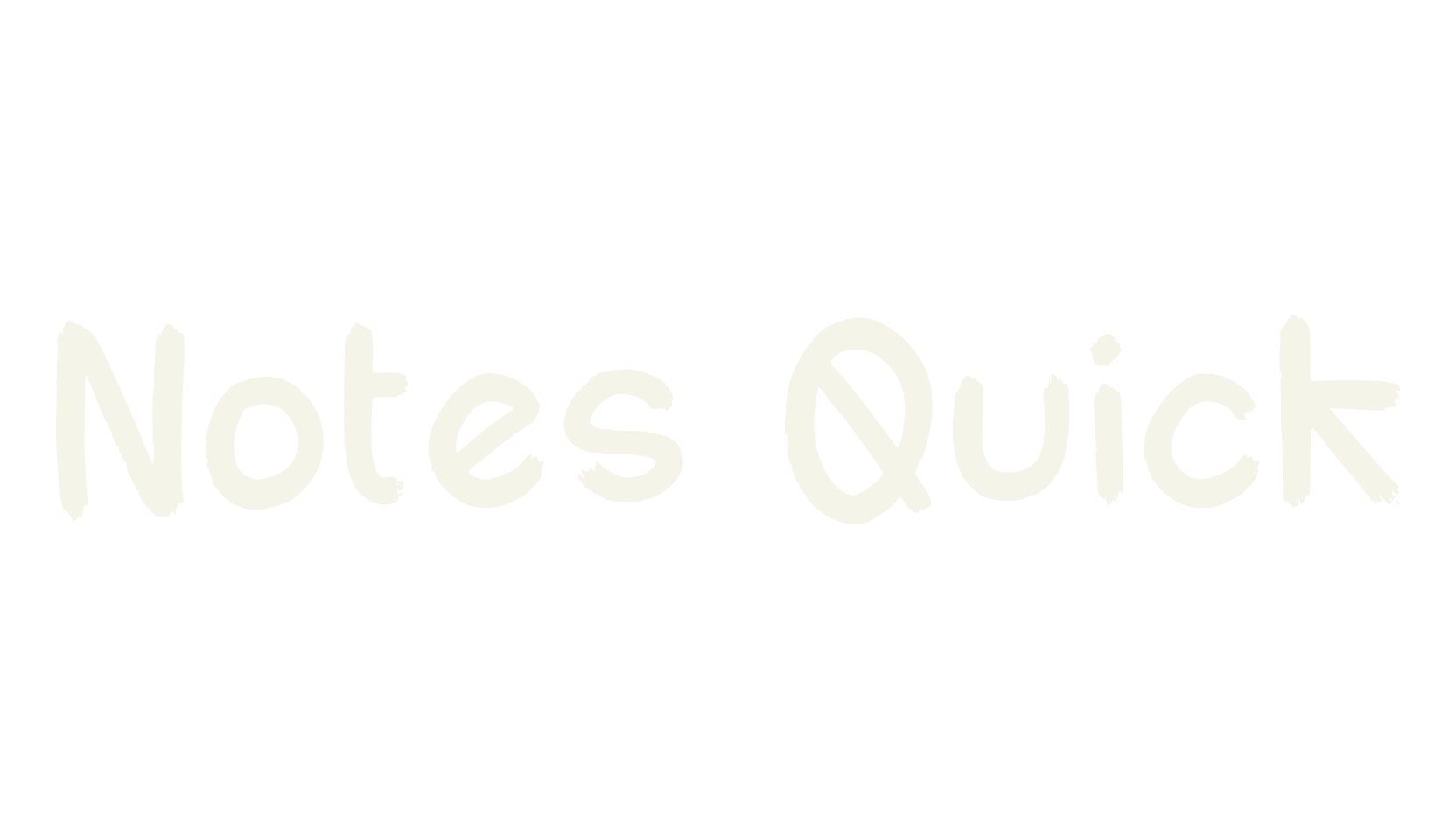 Notes Quick, hand drawn font preview
