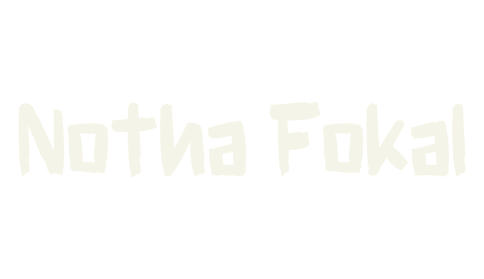 Notha Fokal, band font preview