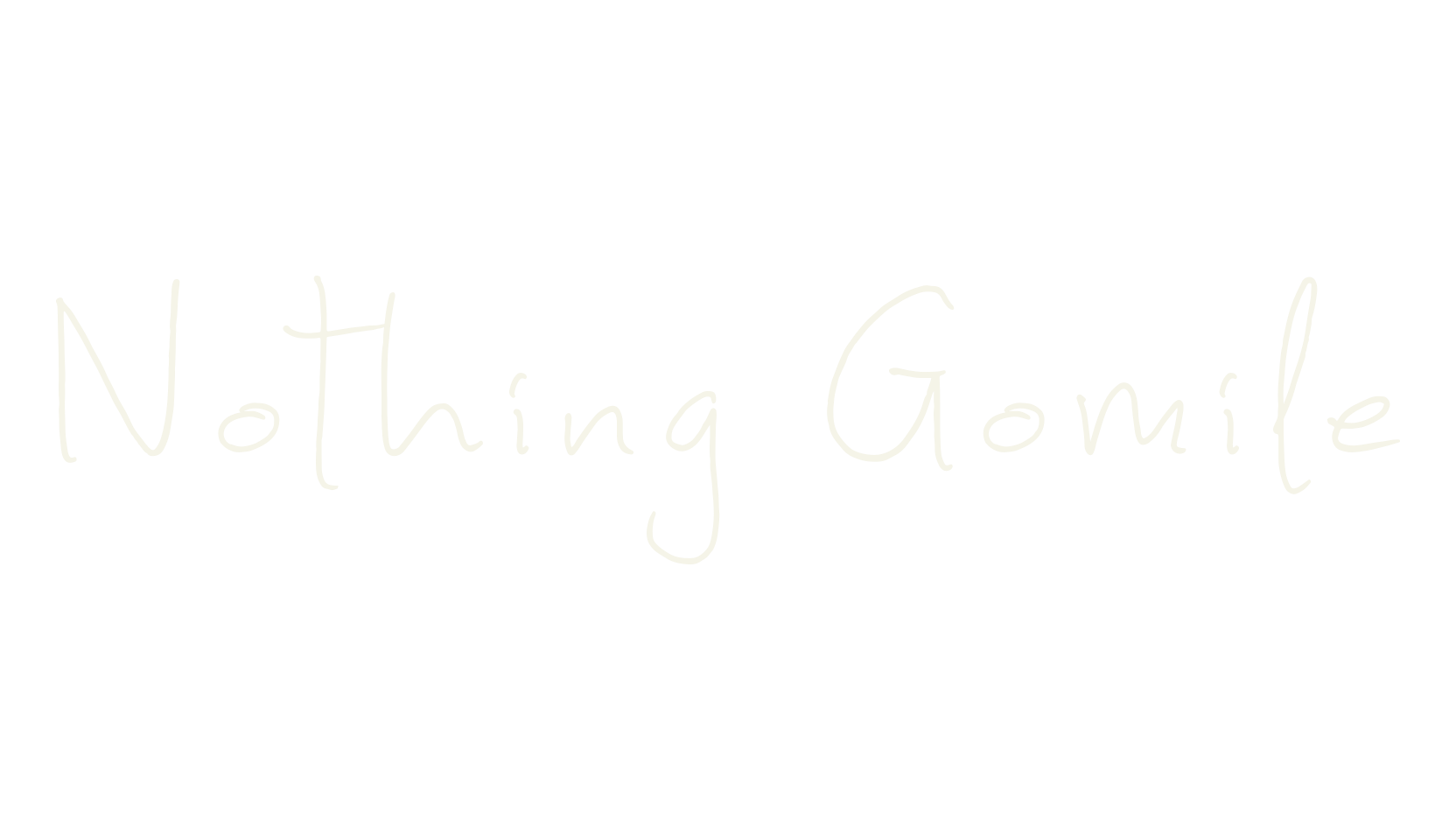 Nothing Gomile, script font preview