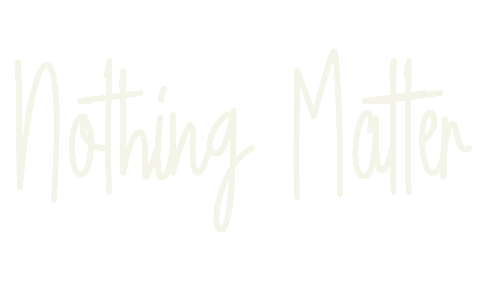 Nothing Matter, handwriting font preview