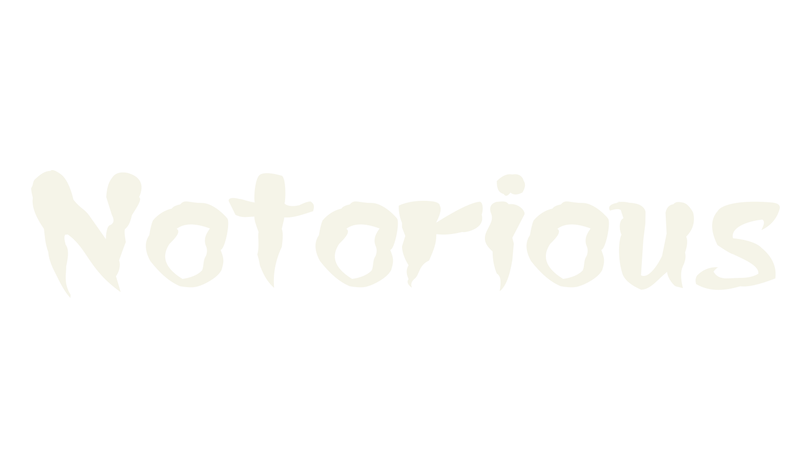 Notorious, creepy font preview