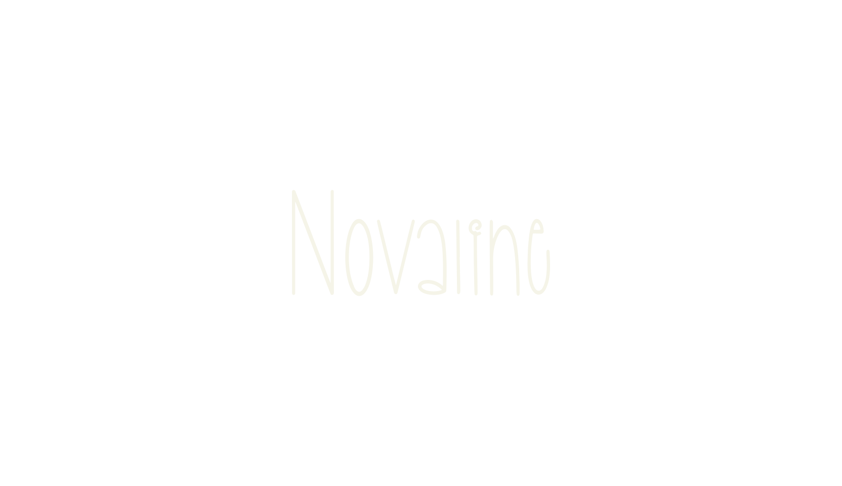 Novaline, thin font preview