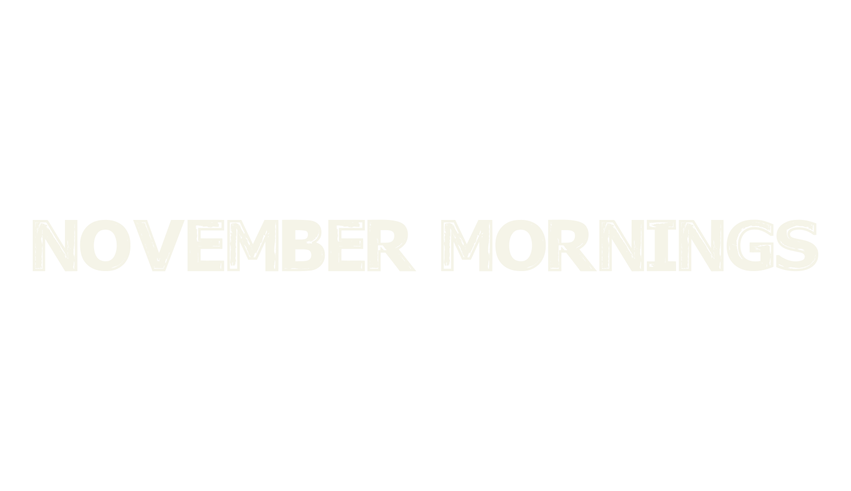 November Mornings, sans font preview