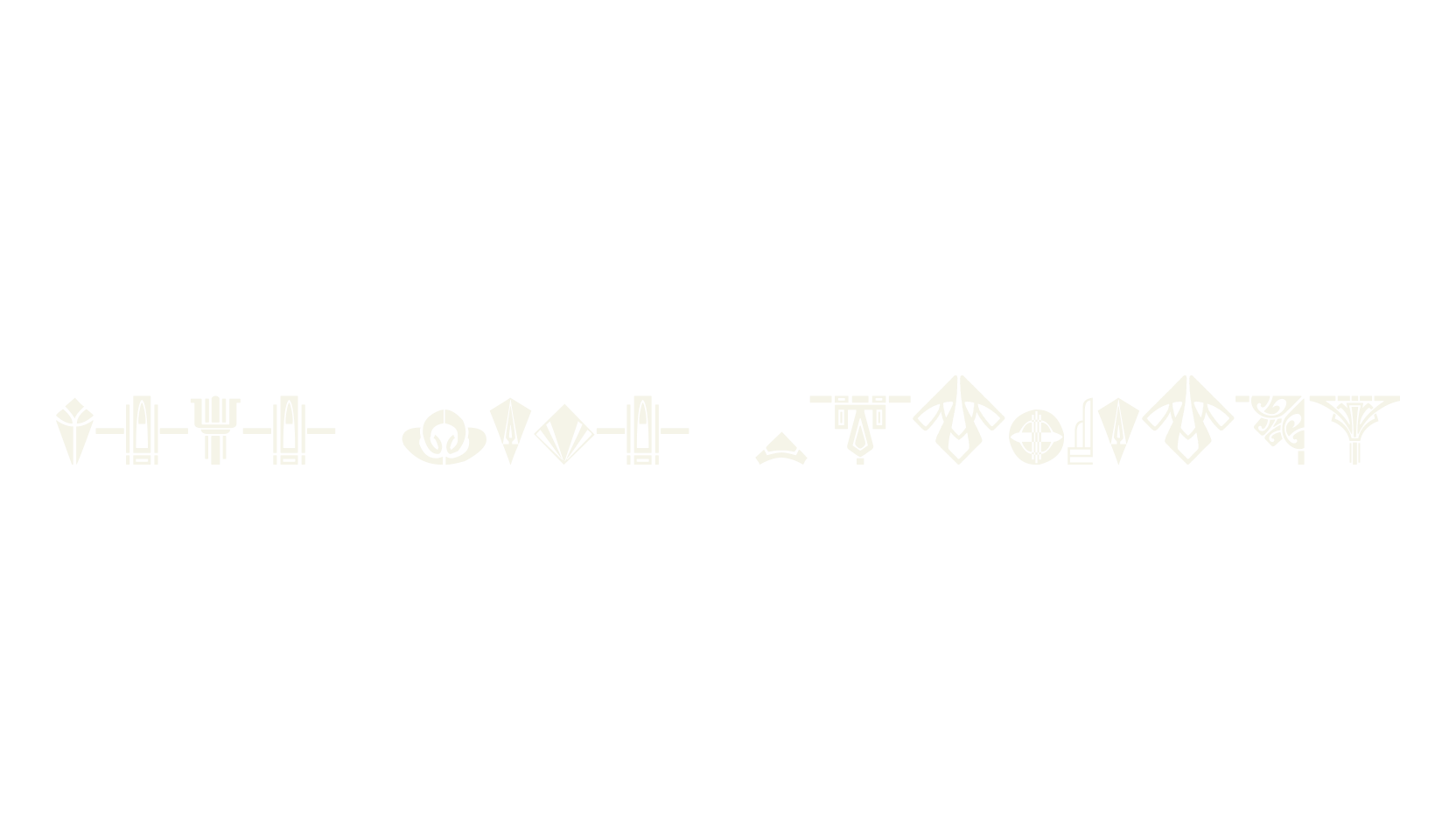 Novo Deco Ornaments, display market font preview