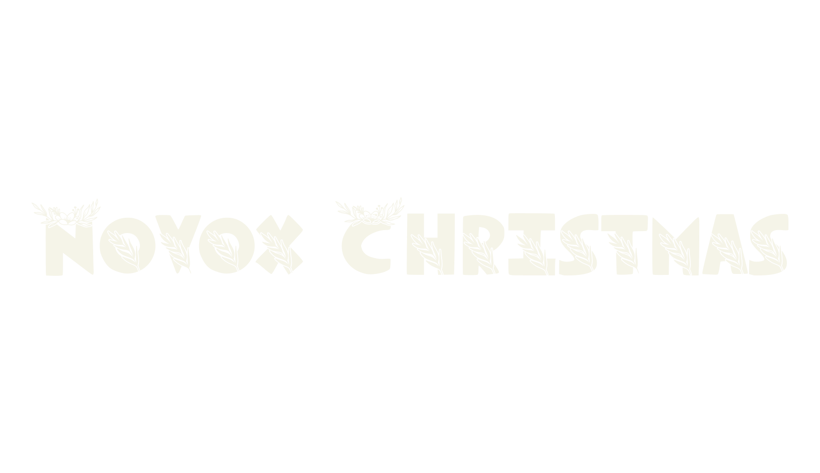 Novox Christmas, holiday font preview