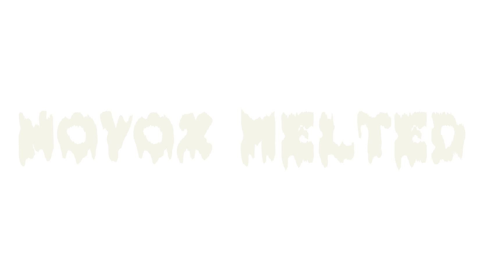 Novox Melted, blood font preview
