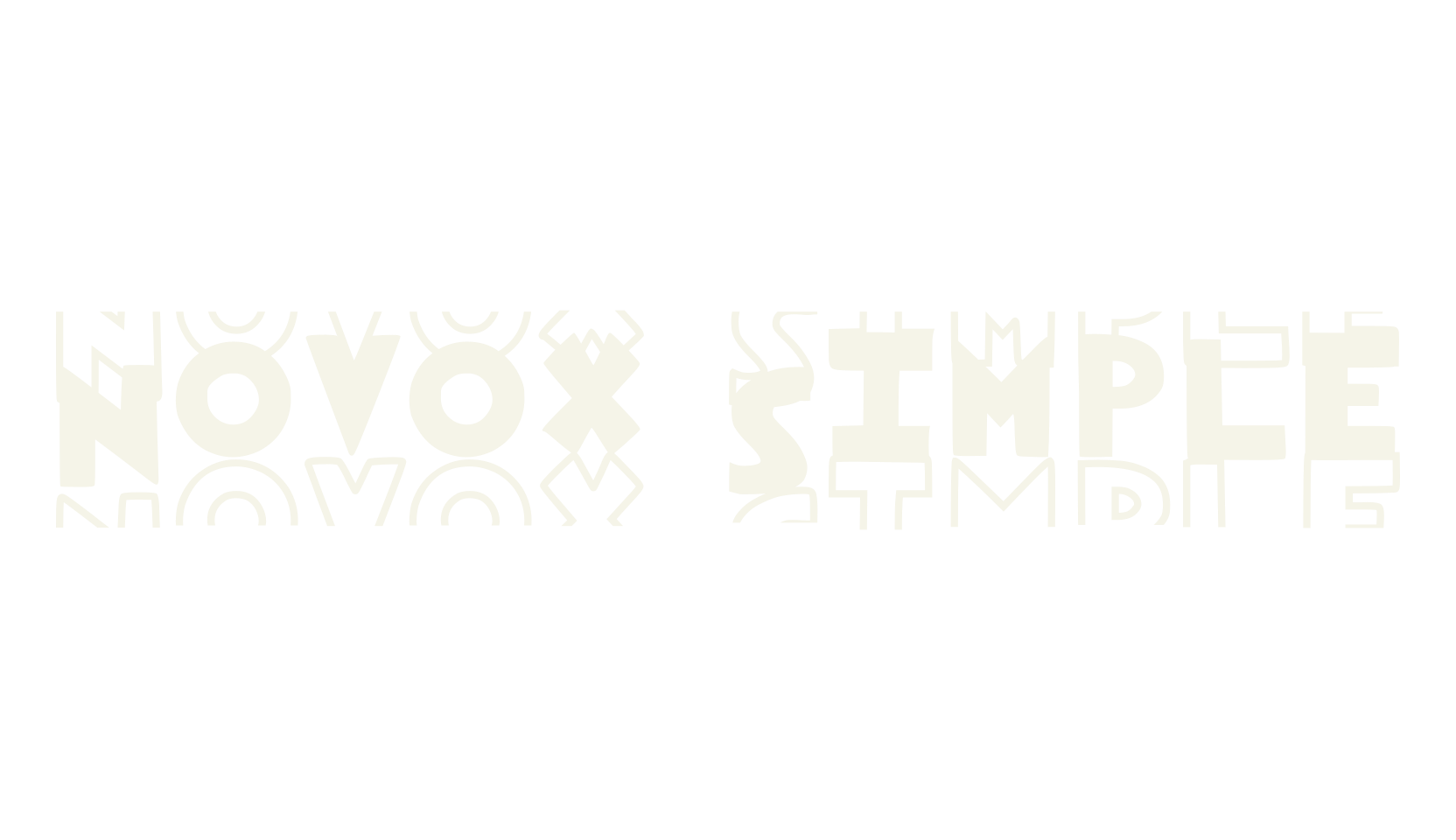 Novox Simple, quirky font preview