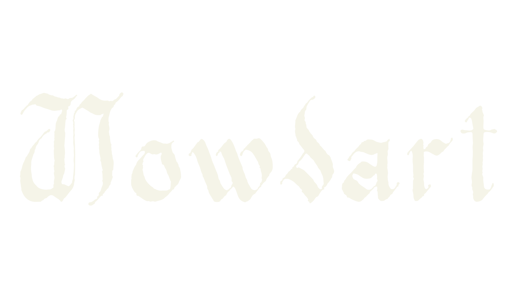 Nowdart, tattoo font preview