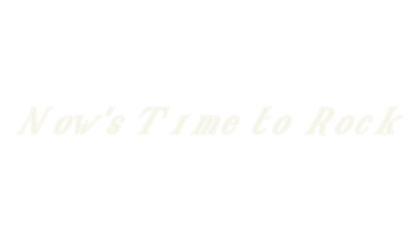 Now's Time to Rock, serif font preview
