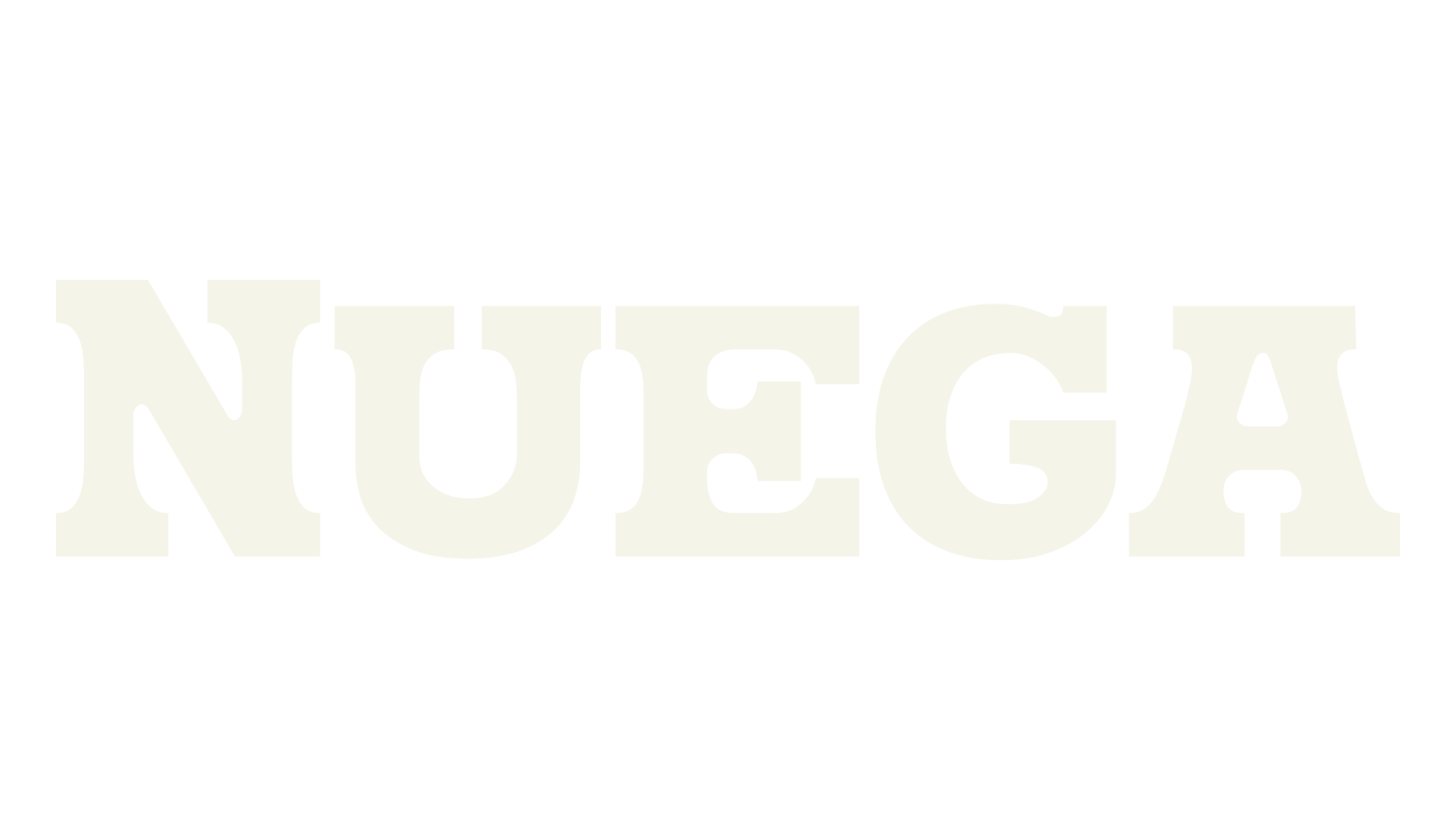 Nuega, serif font preview