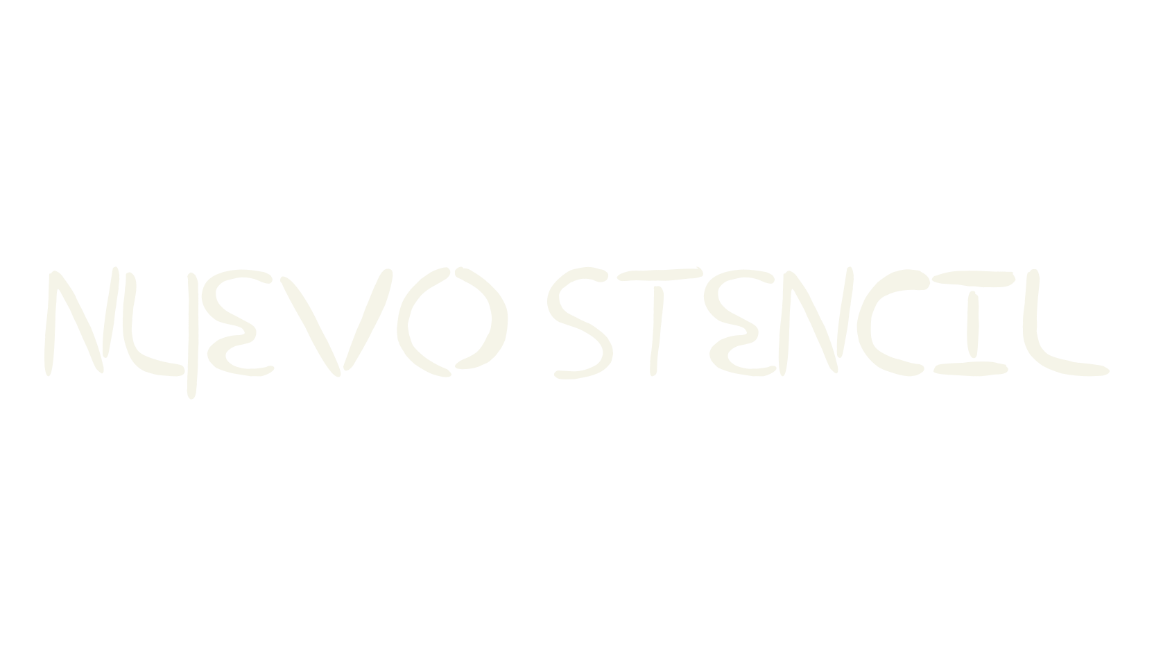 nuevo stencil, display font preview