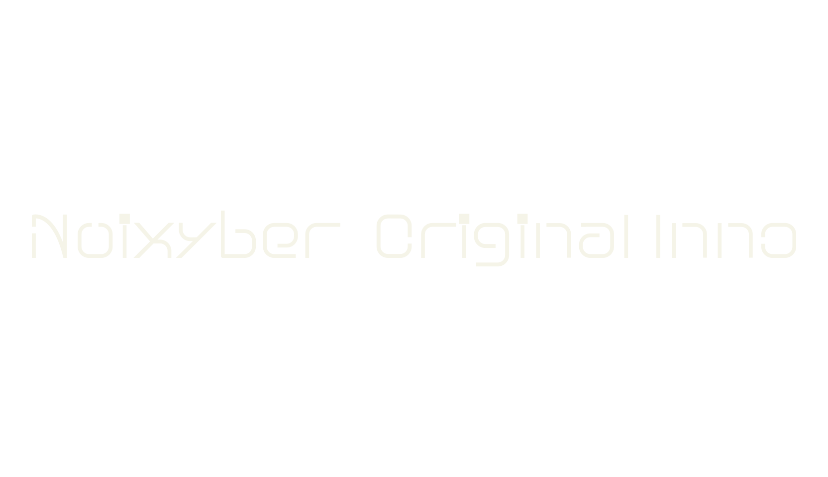 Nuixyber Original Inno, science font preview