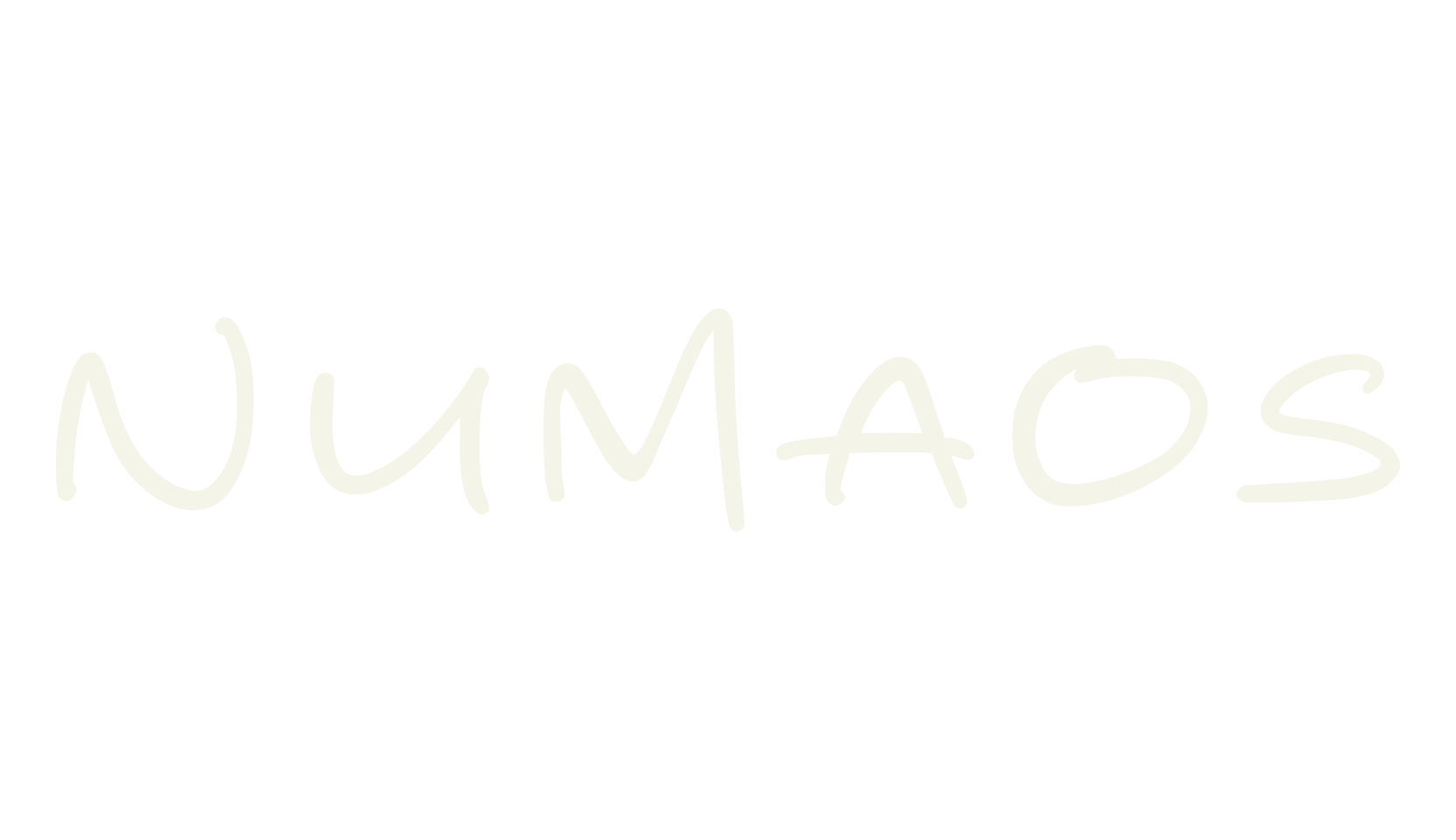 Numaos, scribble font preview