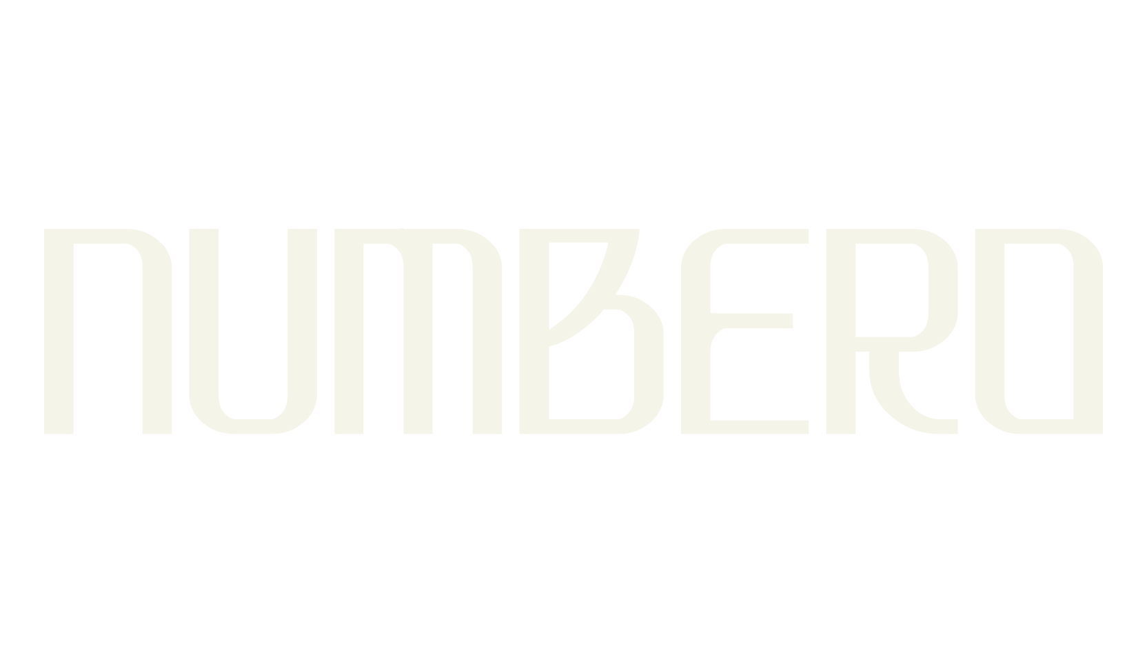 Numbero, sports font preview