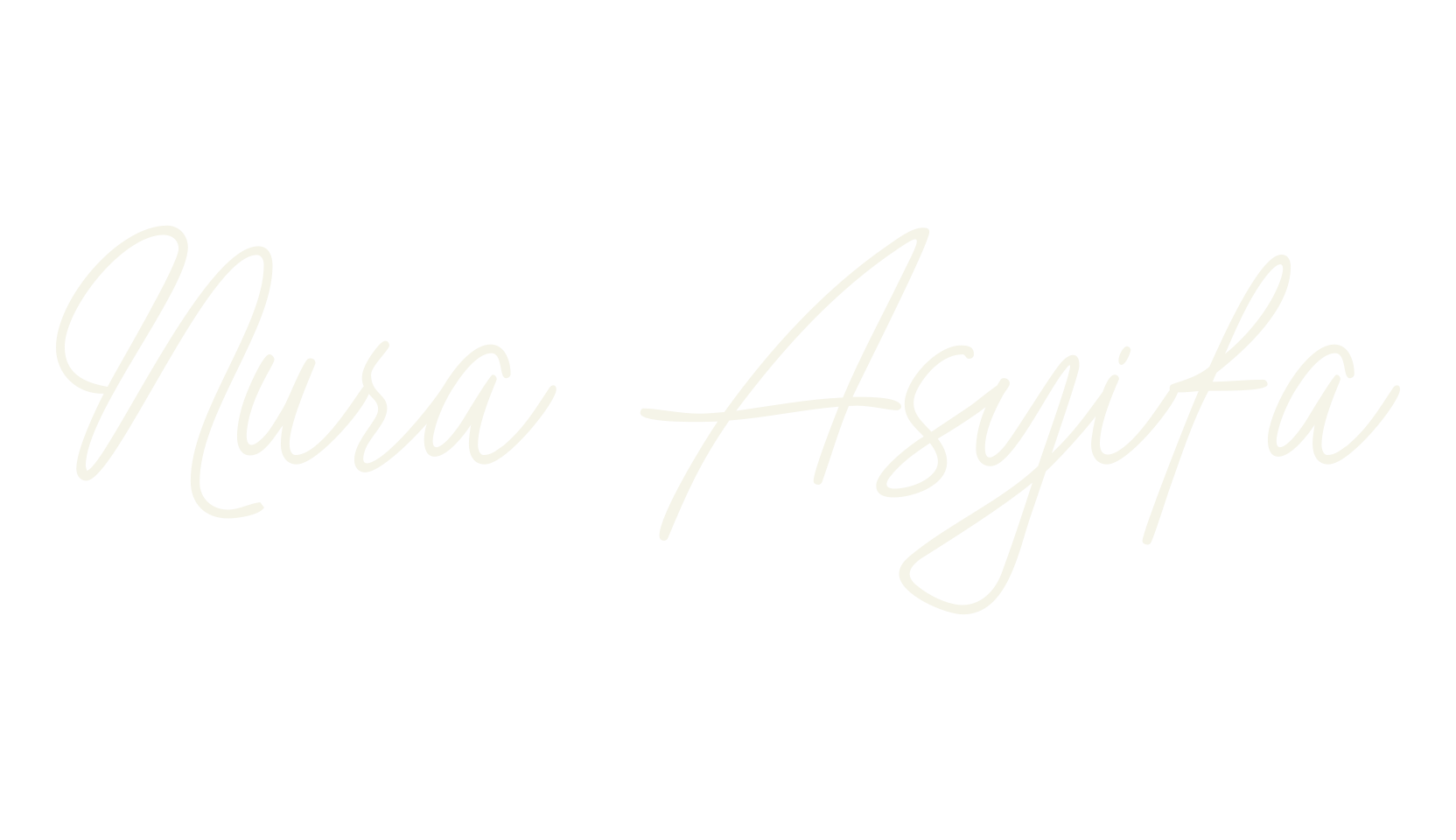 Nura Asyifa, fashion script font preview