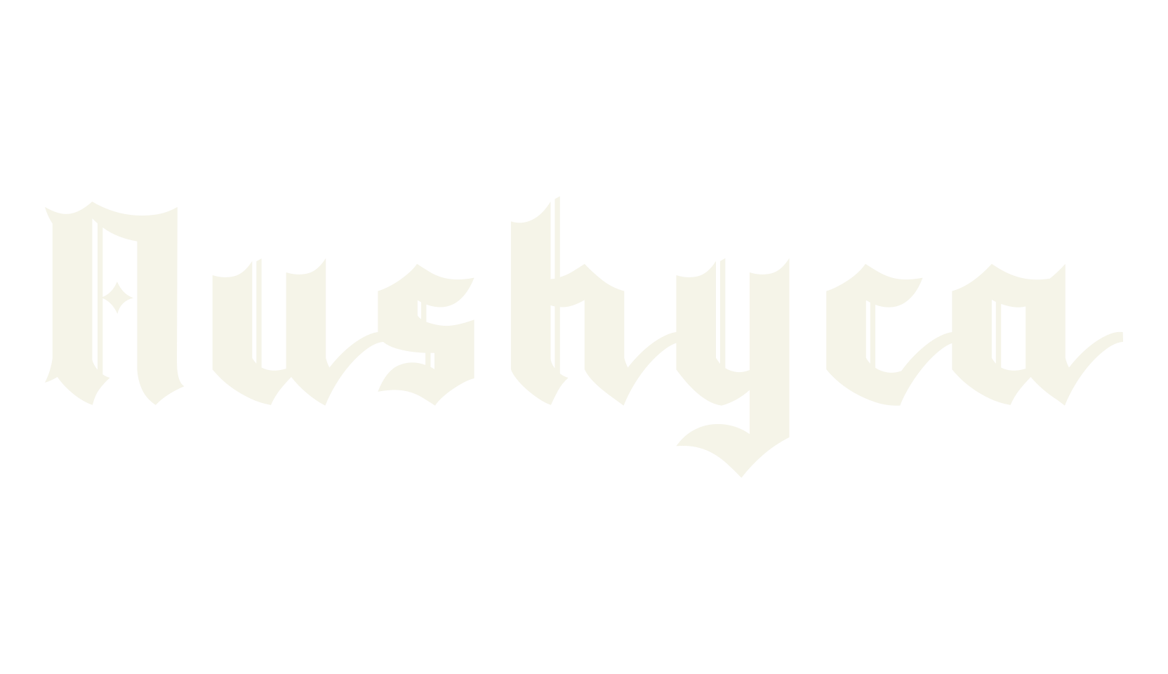 Nushyca, gothic font preview