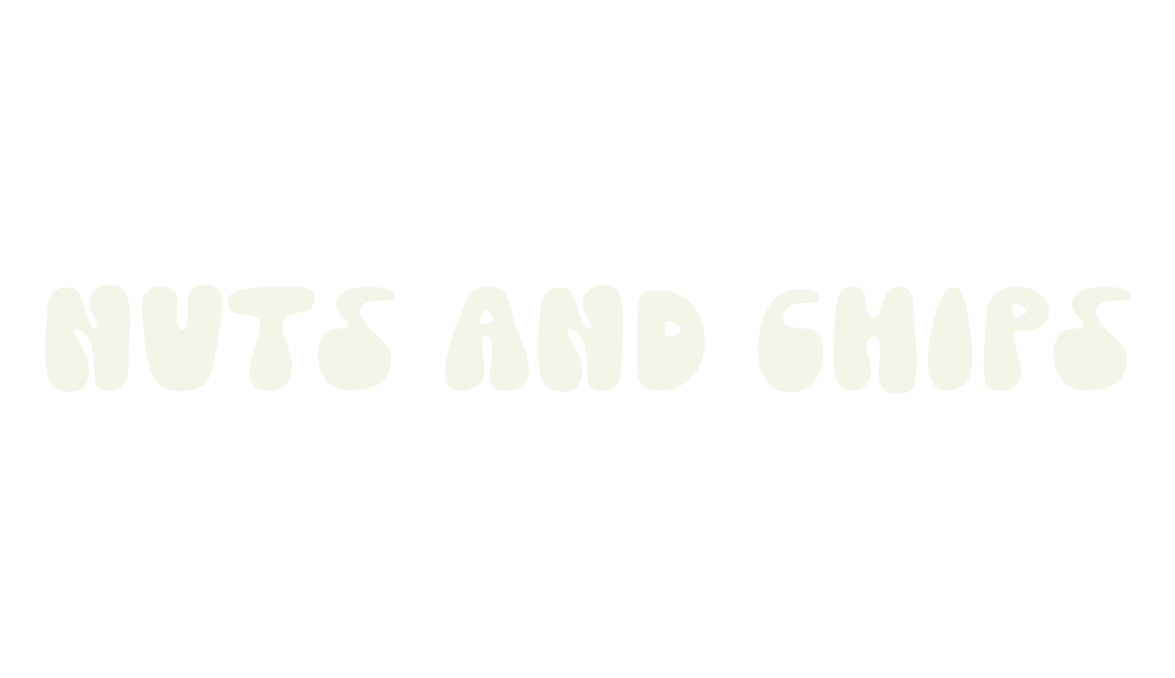 Nuts And Chips, 1990s font preview