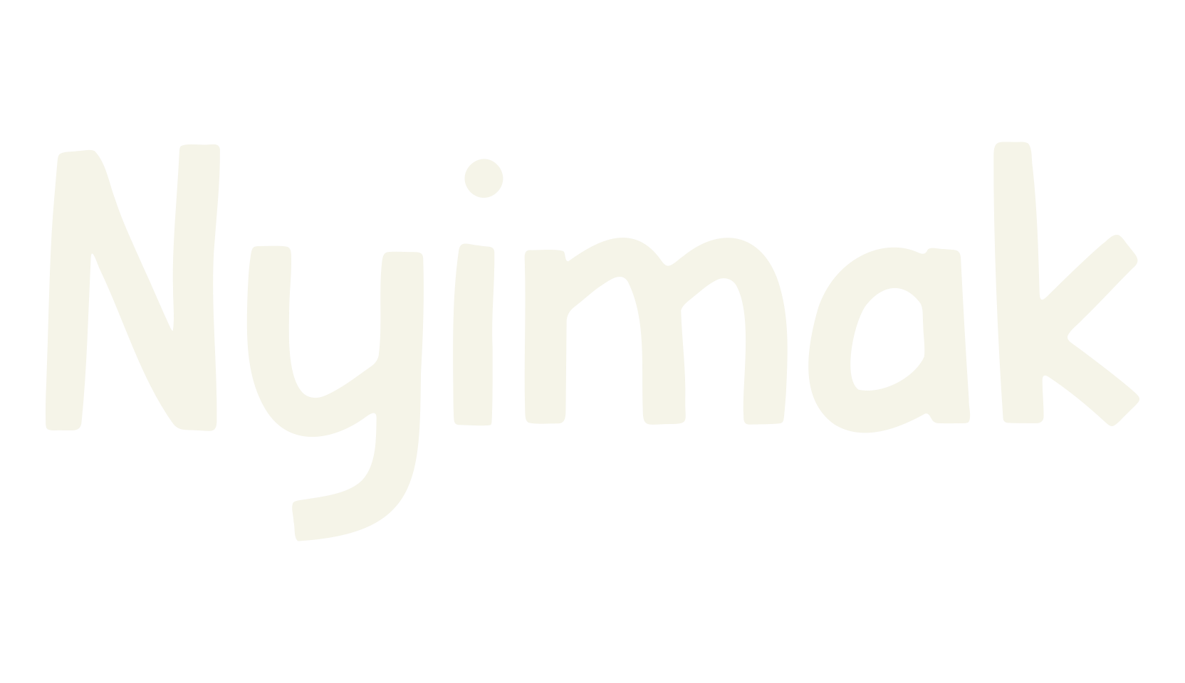 Nyimak, rounded font preview