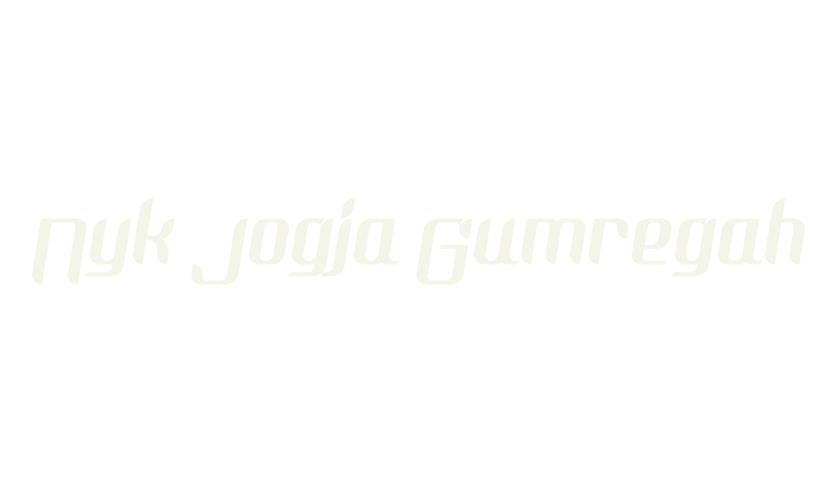 Nyk Jogja Gumregah, jogja istimewa font preview