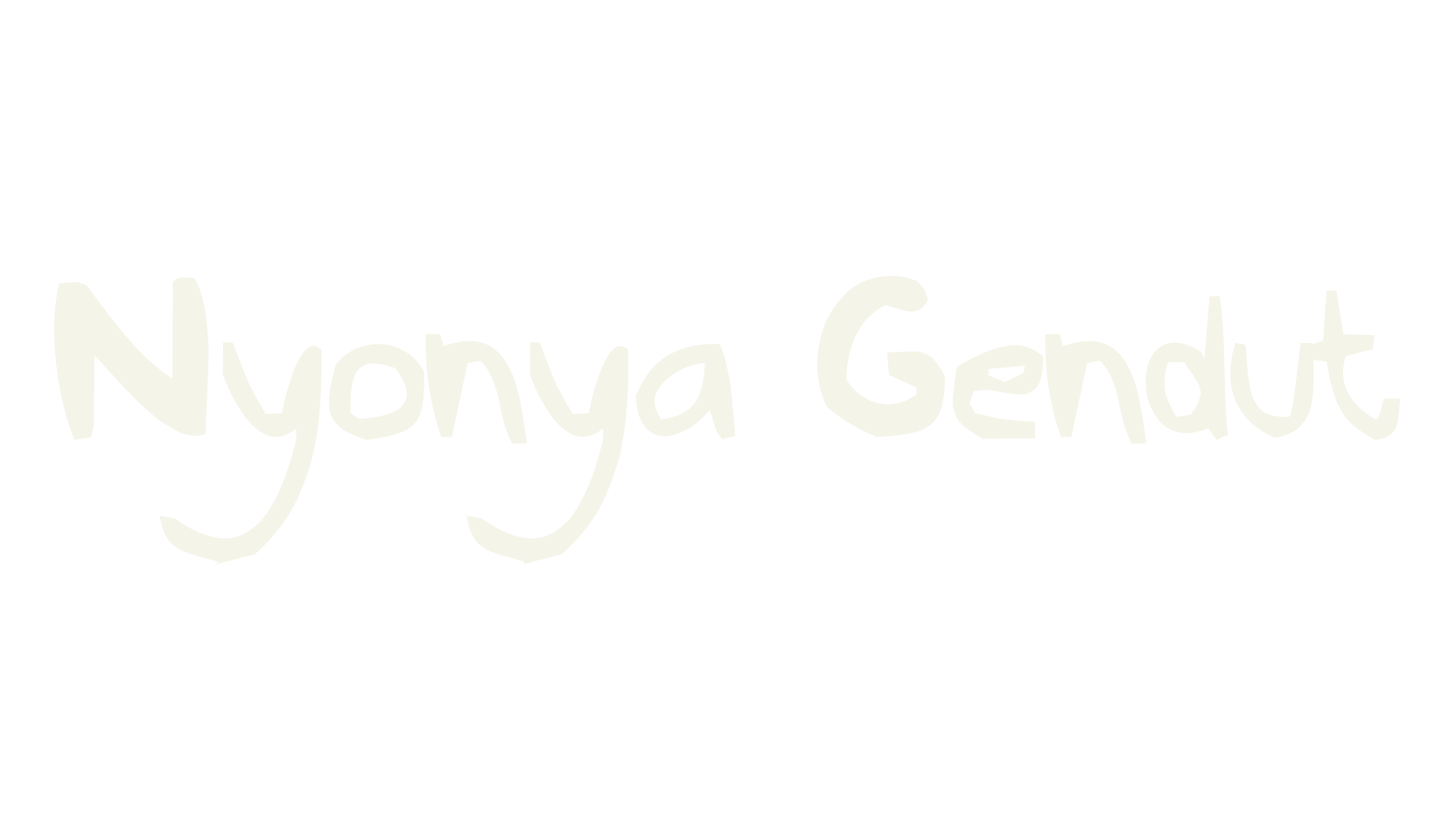 Nyonya Gendut, display market font preview