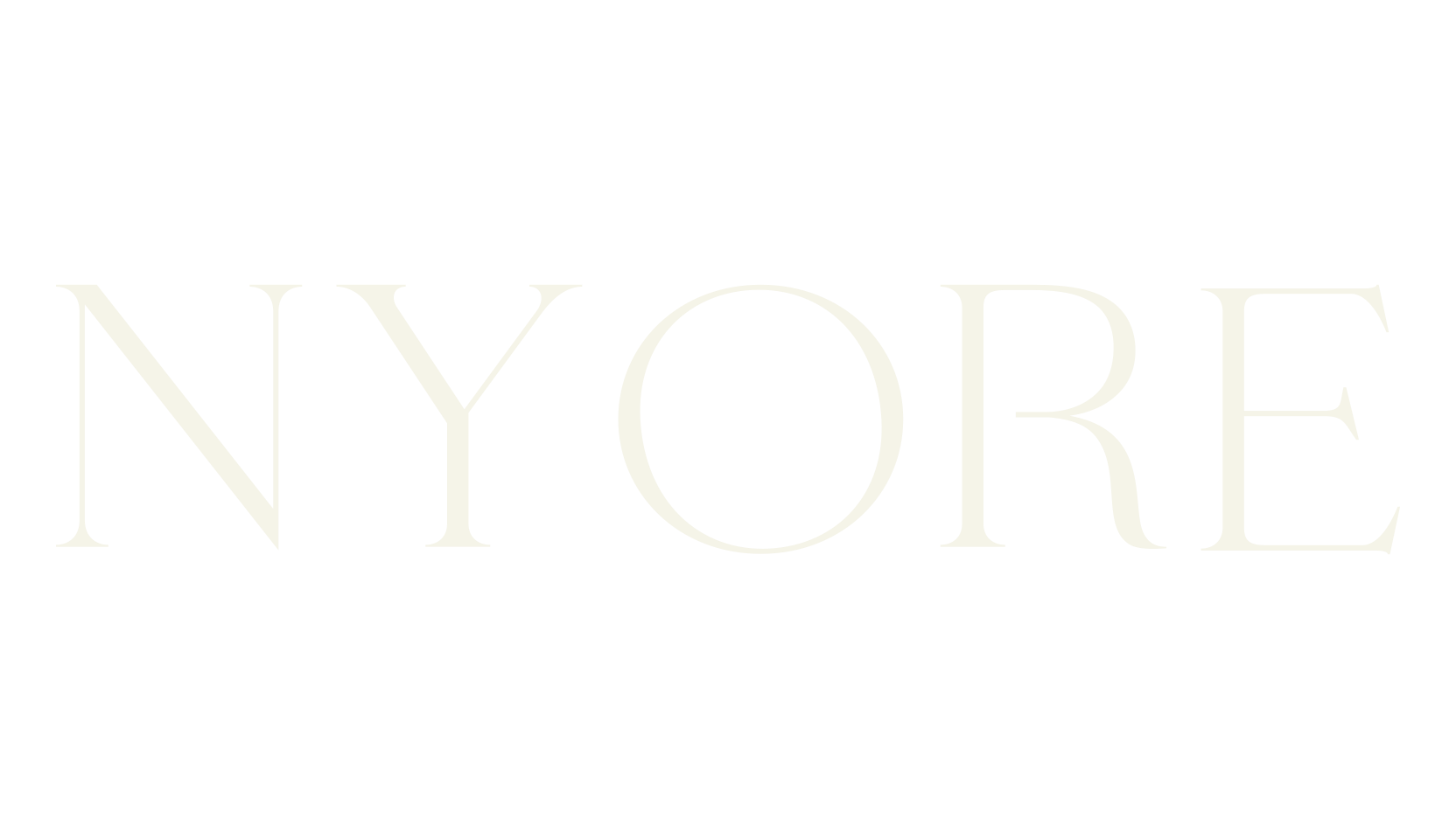 NYORE, fancy font preview
