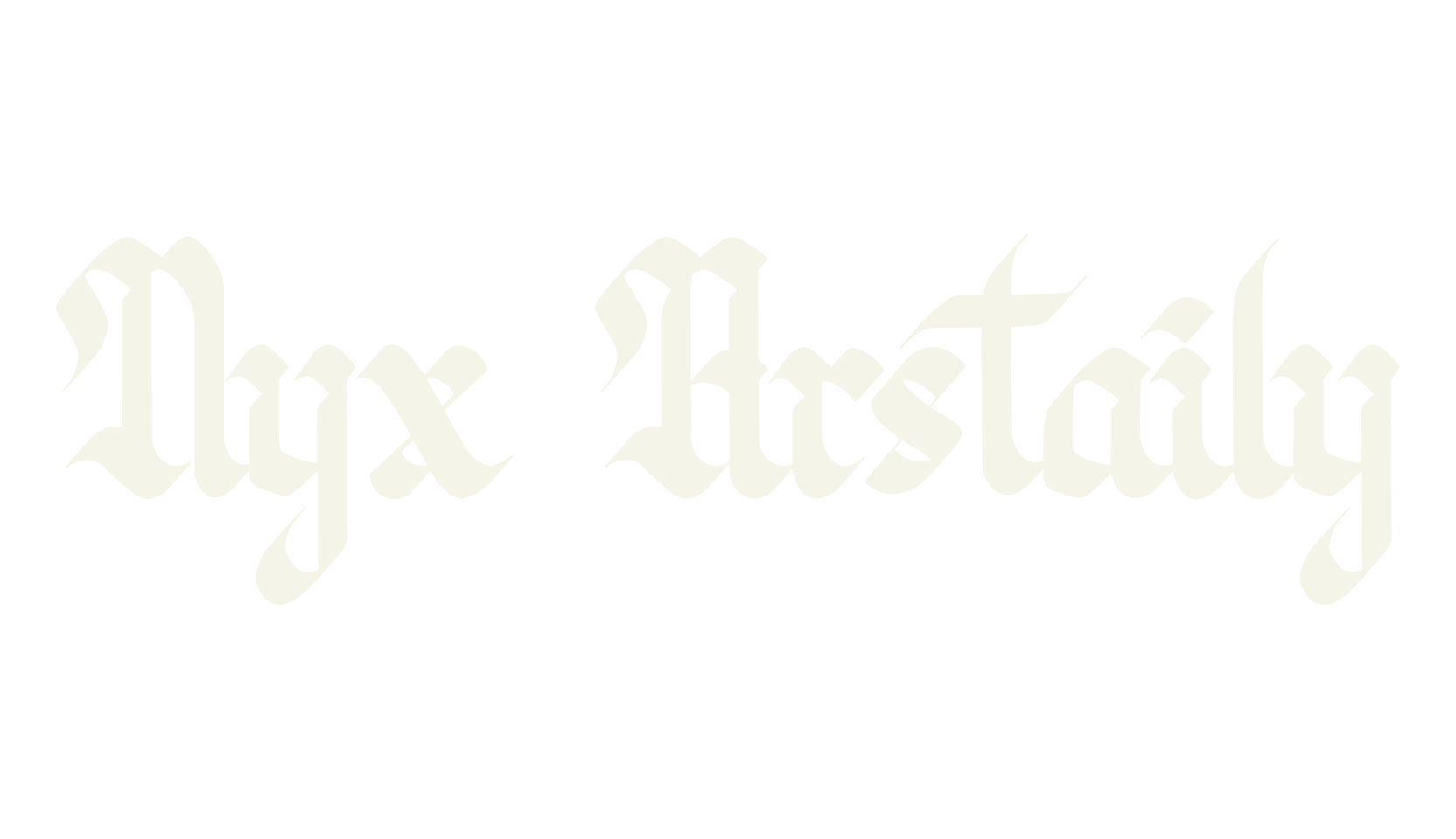 Nyx Arstaily, tattoo font preview
