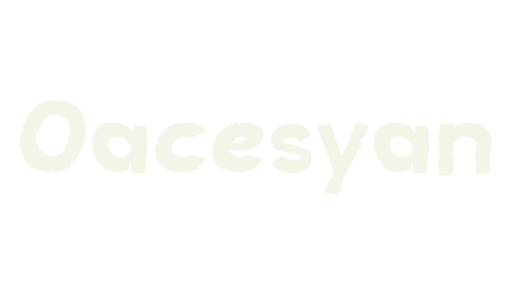 Oacesyan, grunge font preview