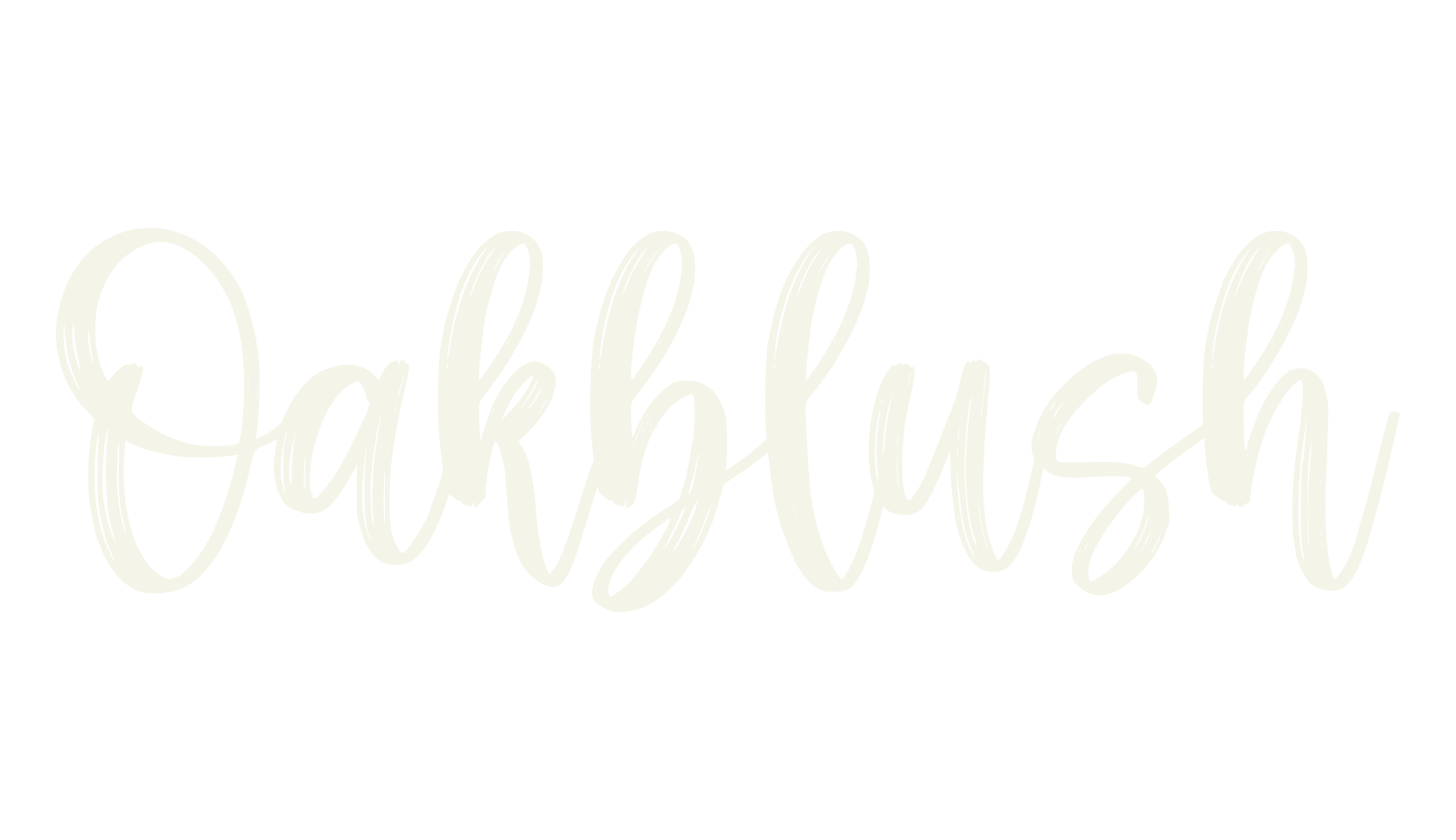 Oakblush, fancy font preview