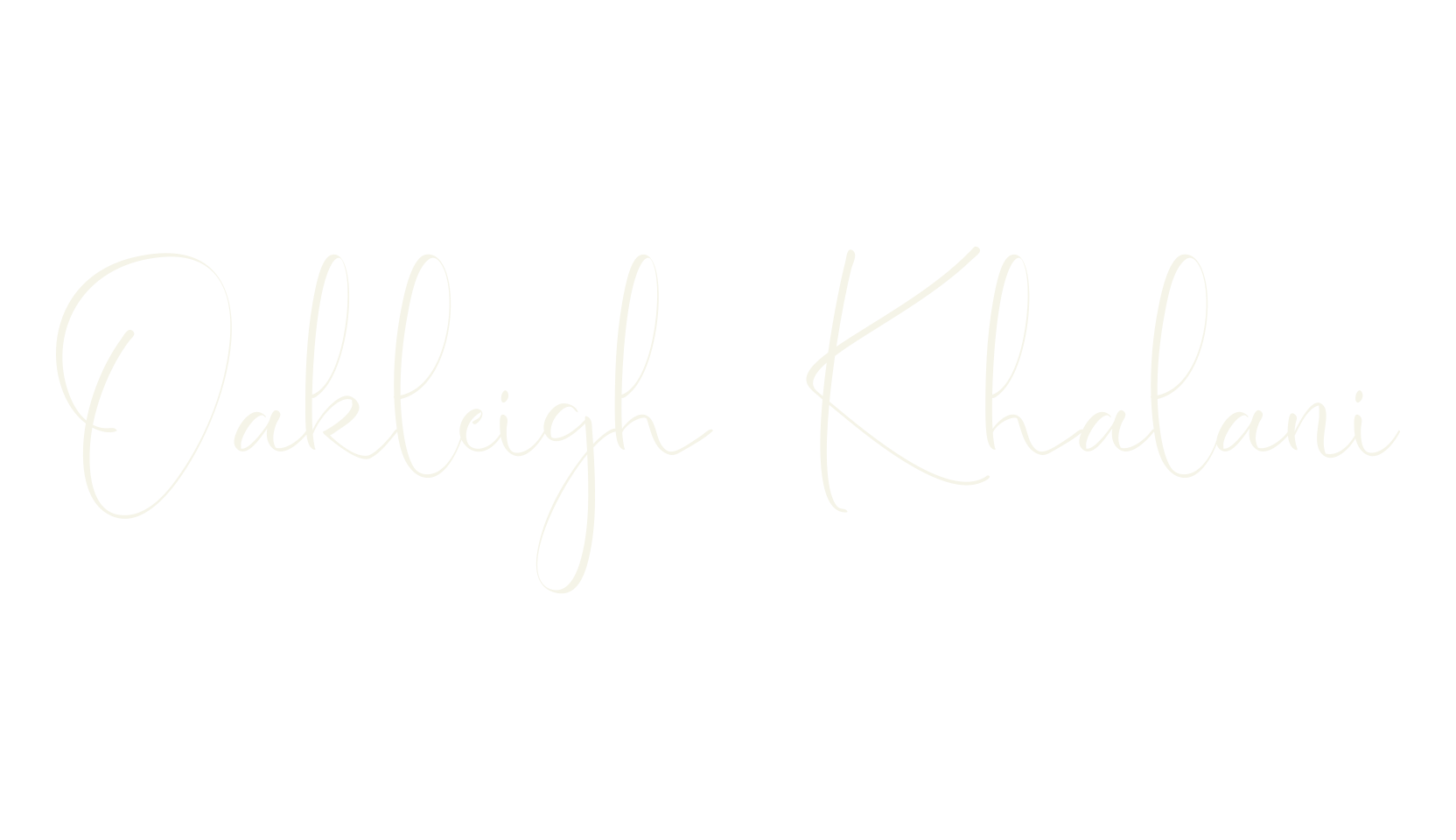Oakleigh Khalani, calligraphy font preview
