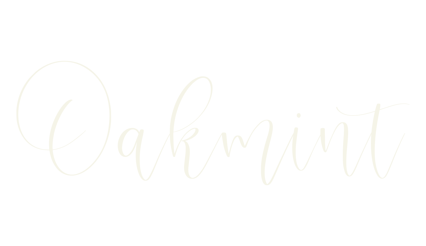 Oakmint, fashion script font preview