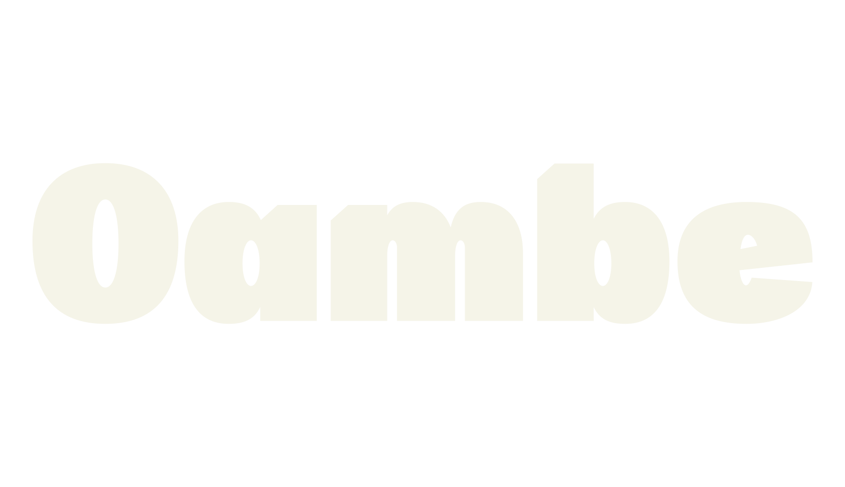 Oambe, bold font preview