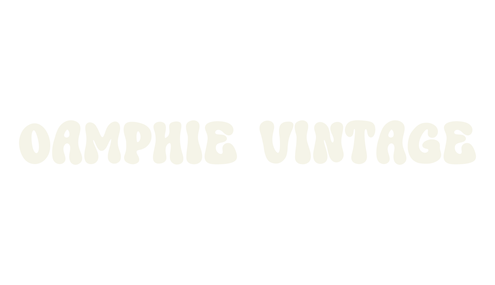 Oamphie Vintage, bubbly font preview